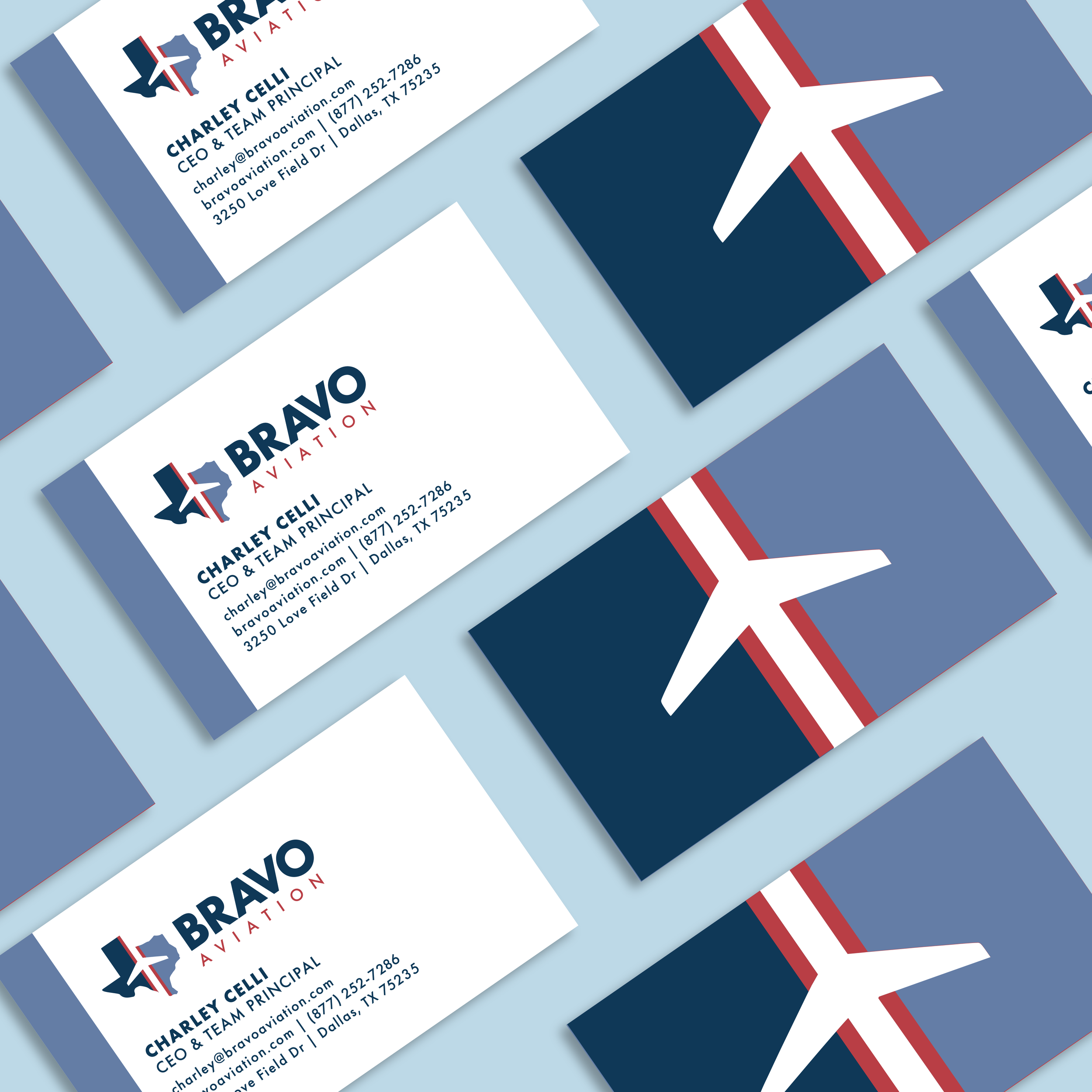 Bravo Aviation Business Cards