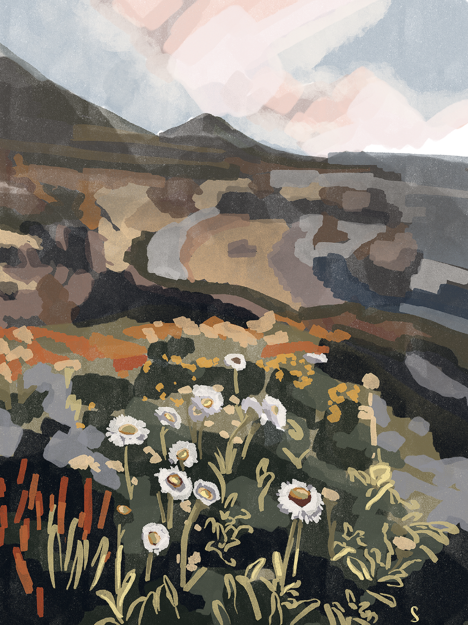 Spring Mountain Print #2