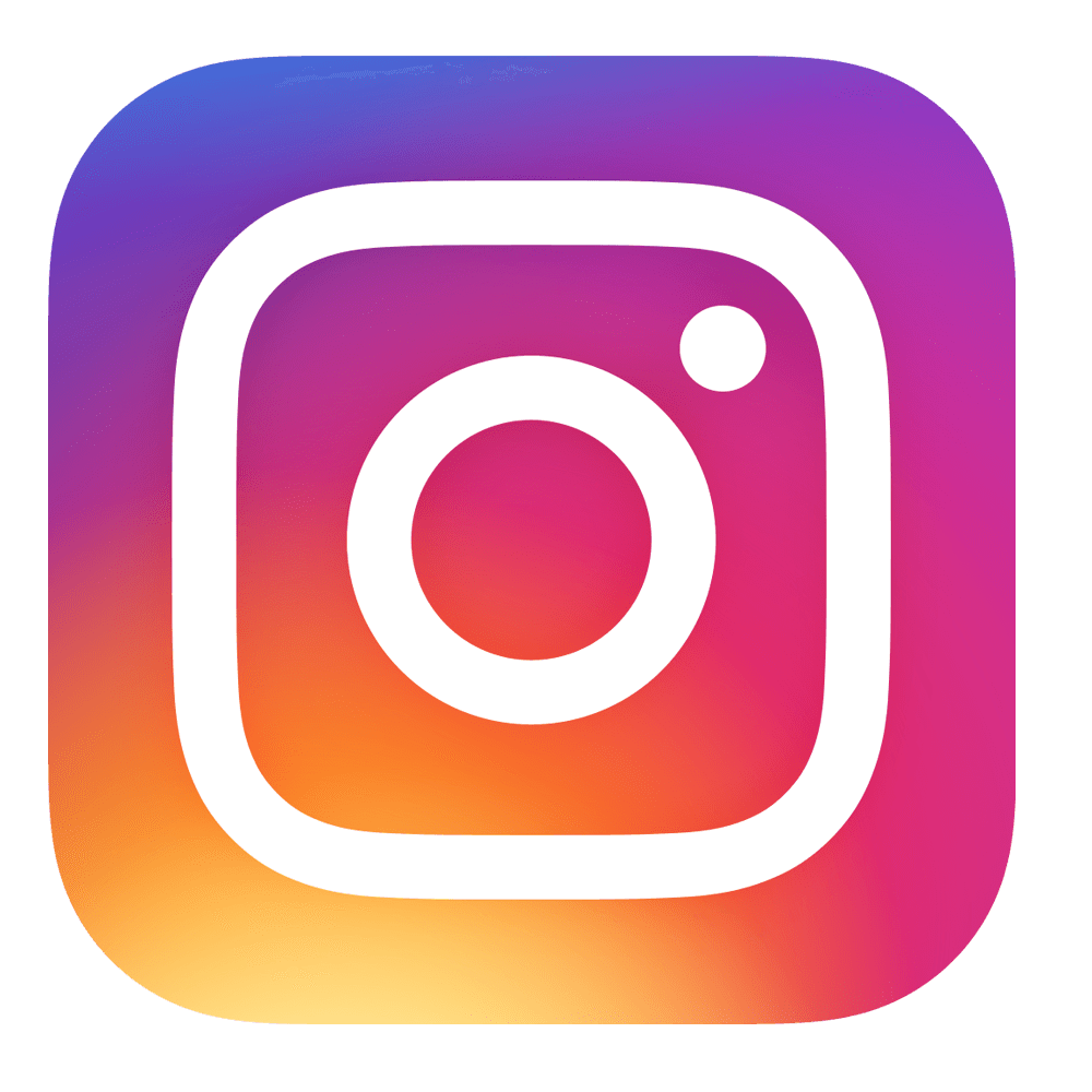 Instagram app icon with a gradient background of purple, pink, orange, and yellow, and a white outline of a camera.