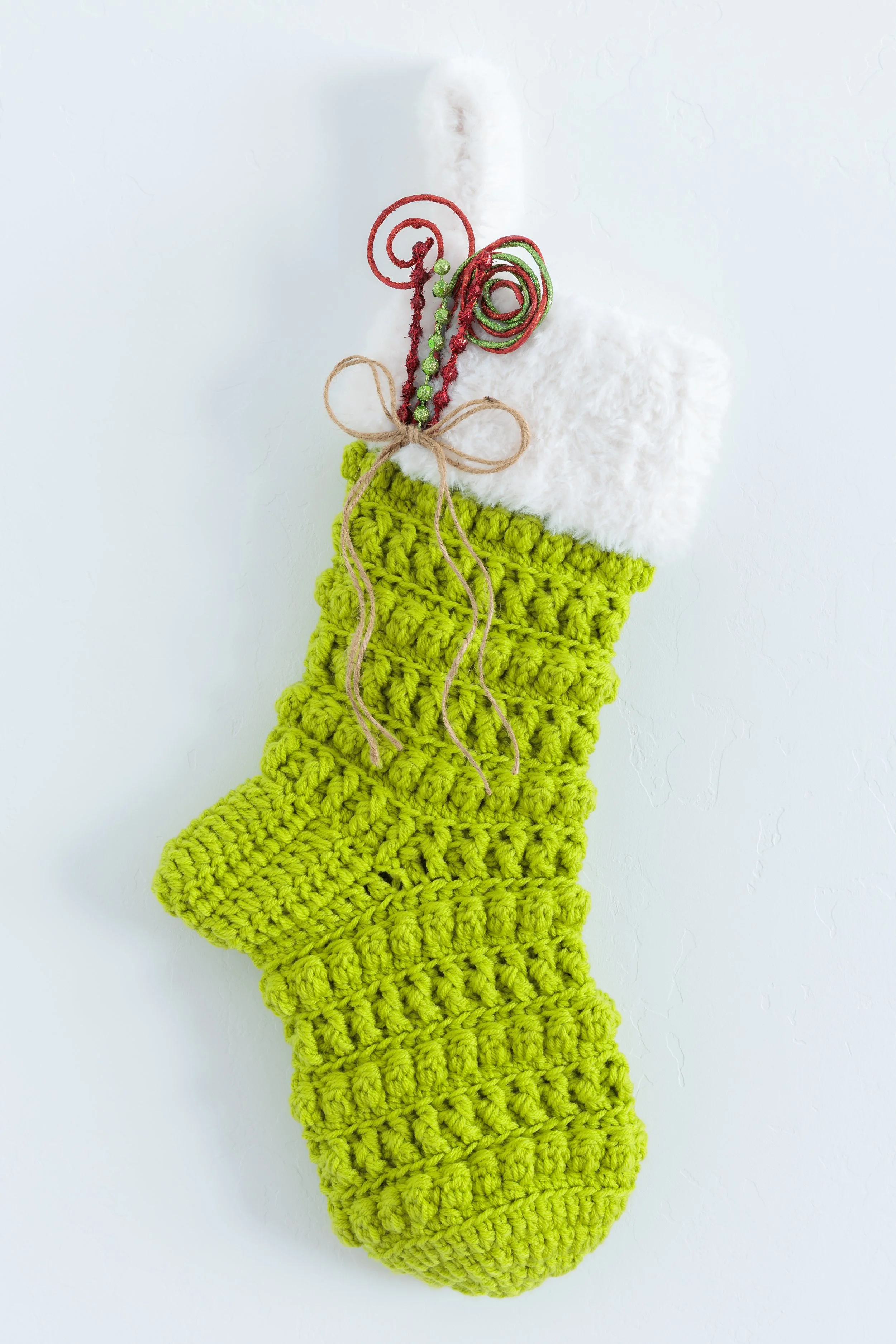Handmade Crocheted Christmas Stocking