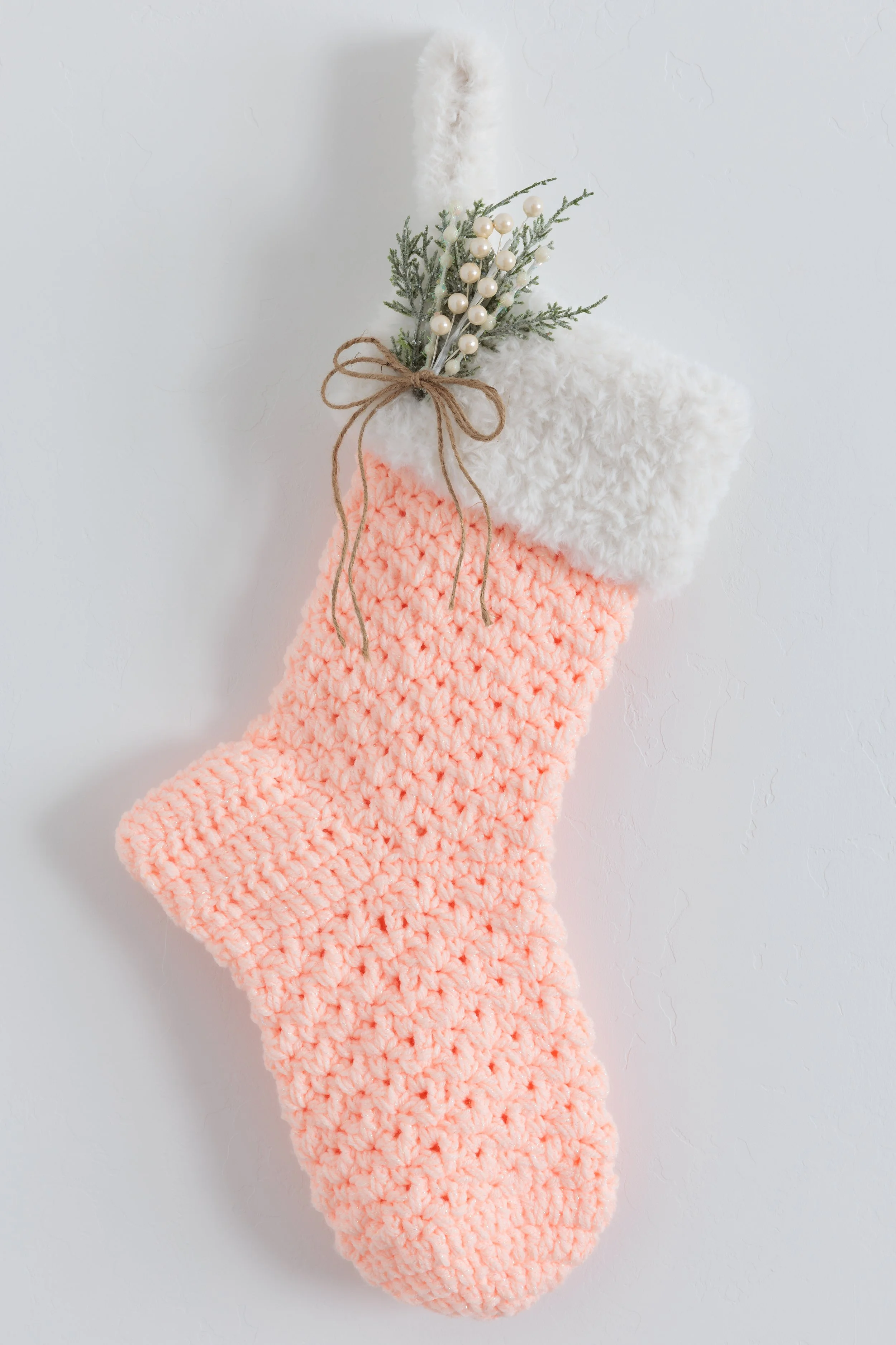 Handmade Crocheted Christmas Stocking