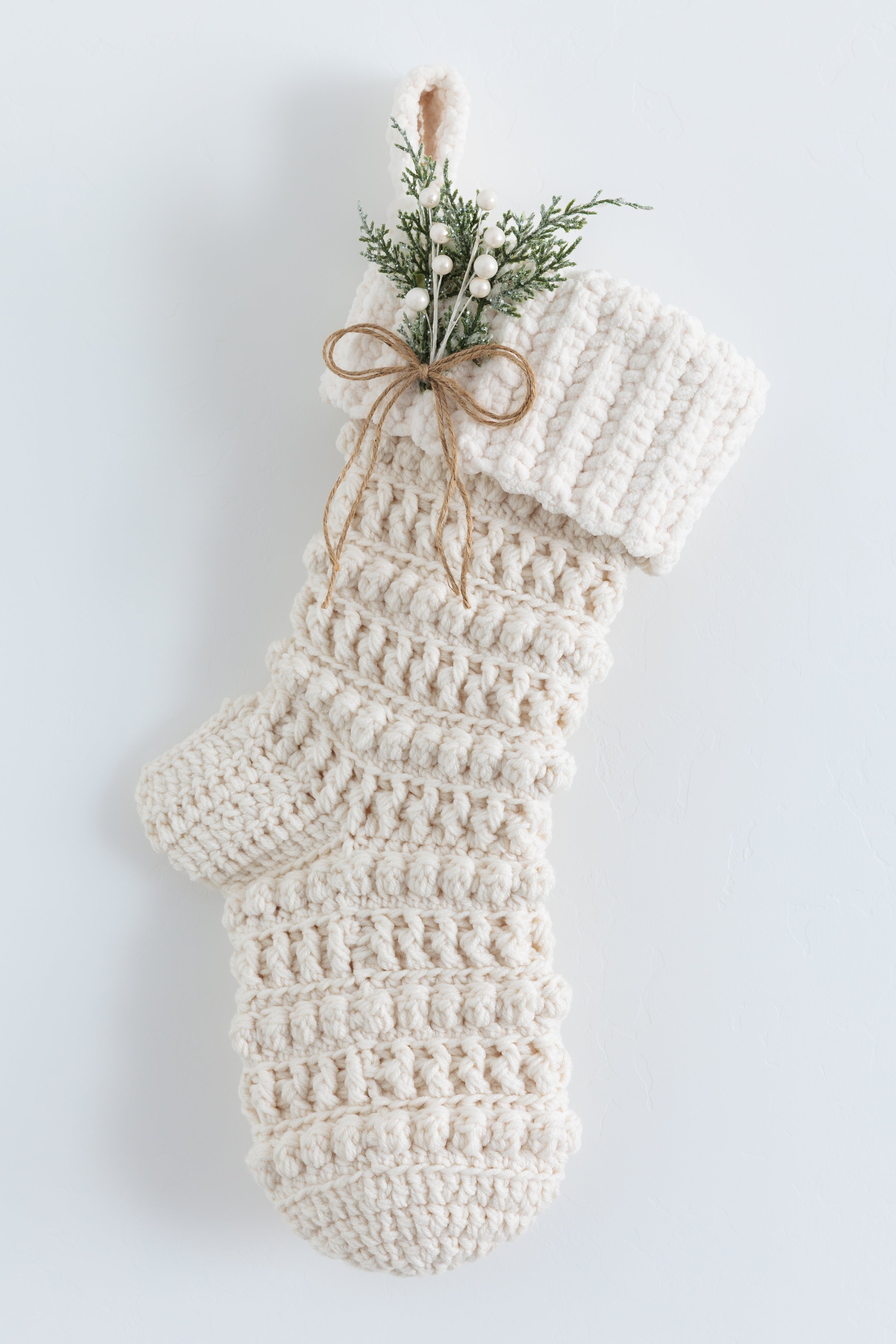 Handmade Crocheted Christmas Stocking