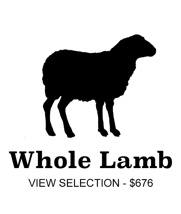 Silhouette of a sheep with the text 'Whole Lamp' and 'View Selection - $676' below it.