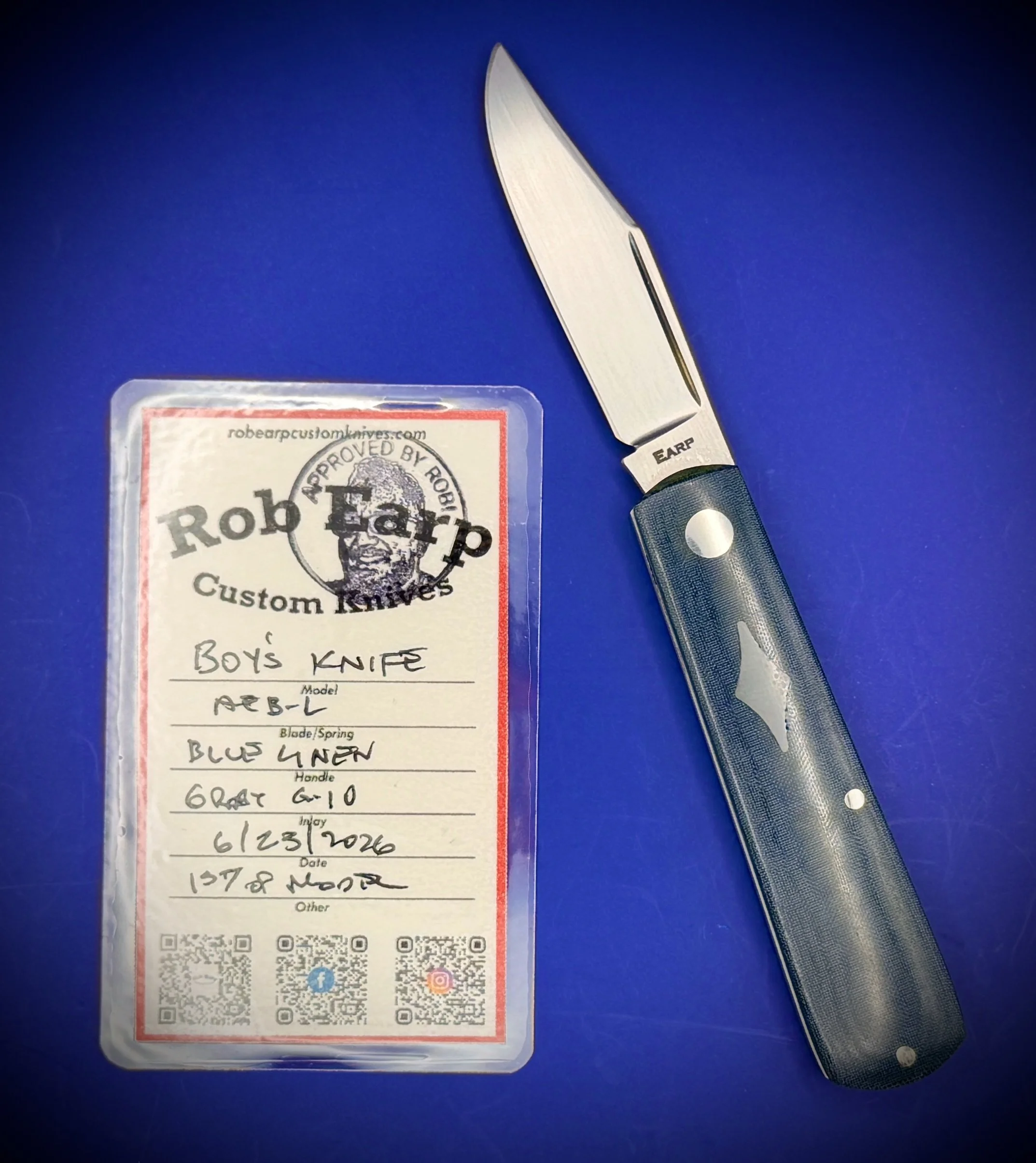 Boy's Knife
3 1/2" Closed
2 1/2" Blade