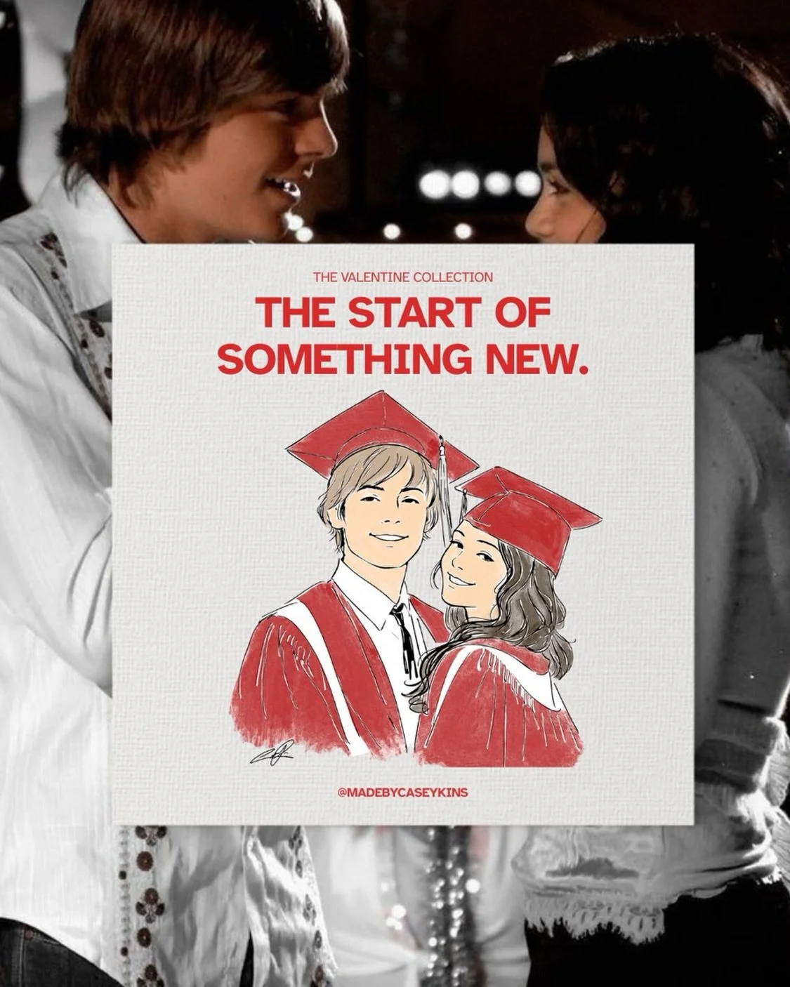 Young love.

#highschoolmusical #nostalgia #romcomcore #softgirlaesthetic #illustrationartists 💕✨