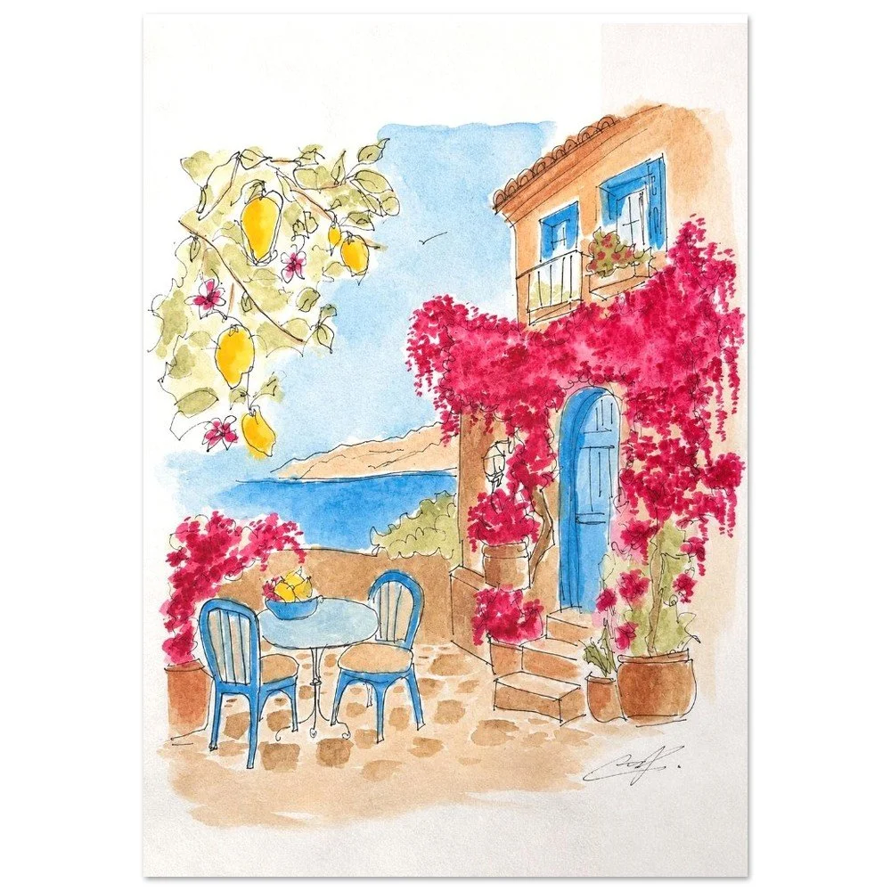 Afternoon Well Spent | Fine Art Print | Vibrant Coastal Wall Decor
