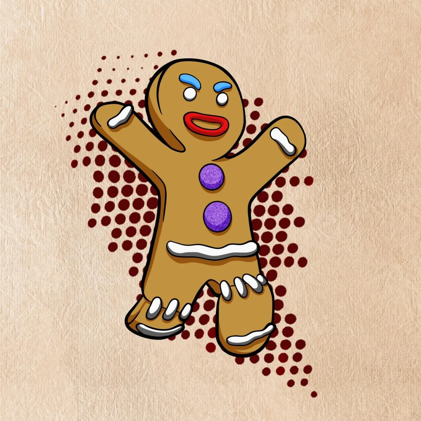 Run, run, run as fast as you can! You can&rsquo;t catch me, I&rsquo;m the Gingerbread Man!

Where are my Shrek fans out there? I&rsquo;ve got Gingy available and a spot next Tuesday available 😁 message me on my socials or email me matthewmahantattoo