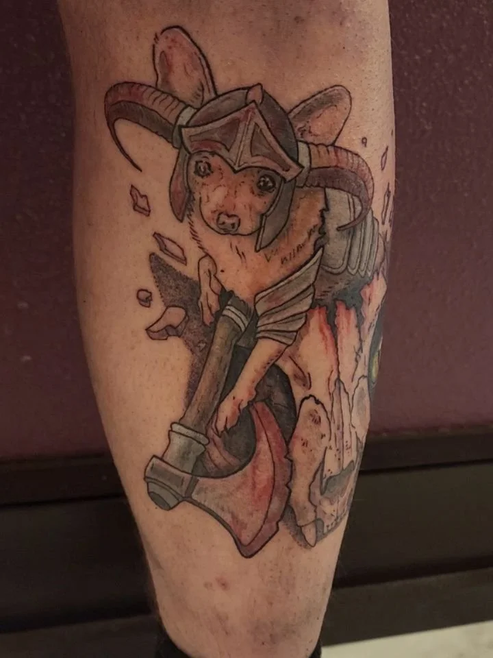 "he's Not cute, he's BADASS" 
Bruenar smashing his way through life and cat skulls, because he can't help it!
Thank you so much Aaron for trusting me with your best friend, I'm truly so honored!!!🪓😻

@iron.gate.studios, apprentice