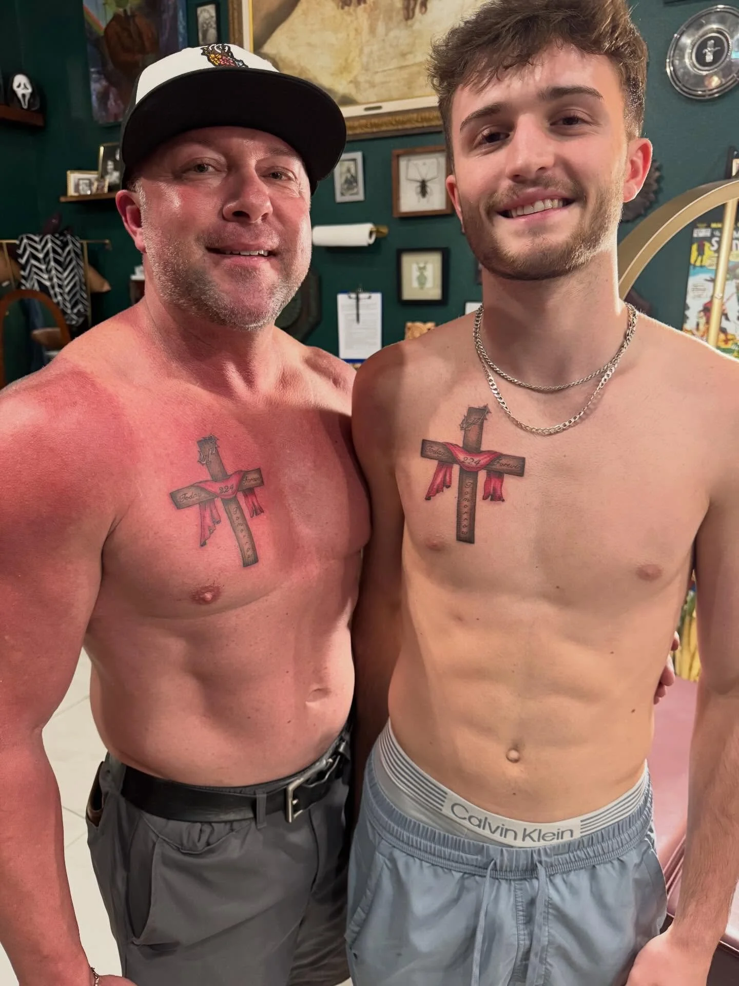 Gave matching tattoos to AJ and his son last night for his son&rsquo;s birthday! So glad I could help them celebrate his birthday and I love how these tattoos turned out! Thank you both for the trust!

Text me @ 409-659-6509 for your next tattoo! Let