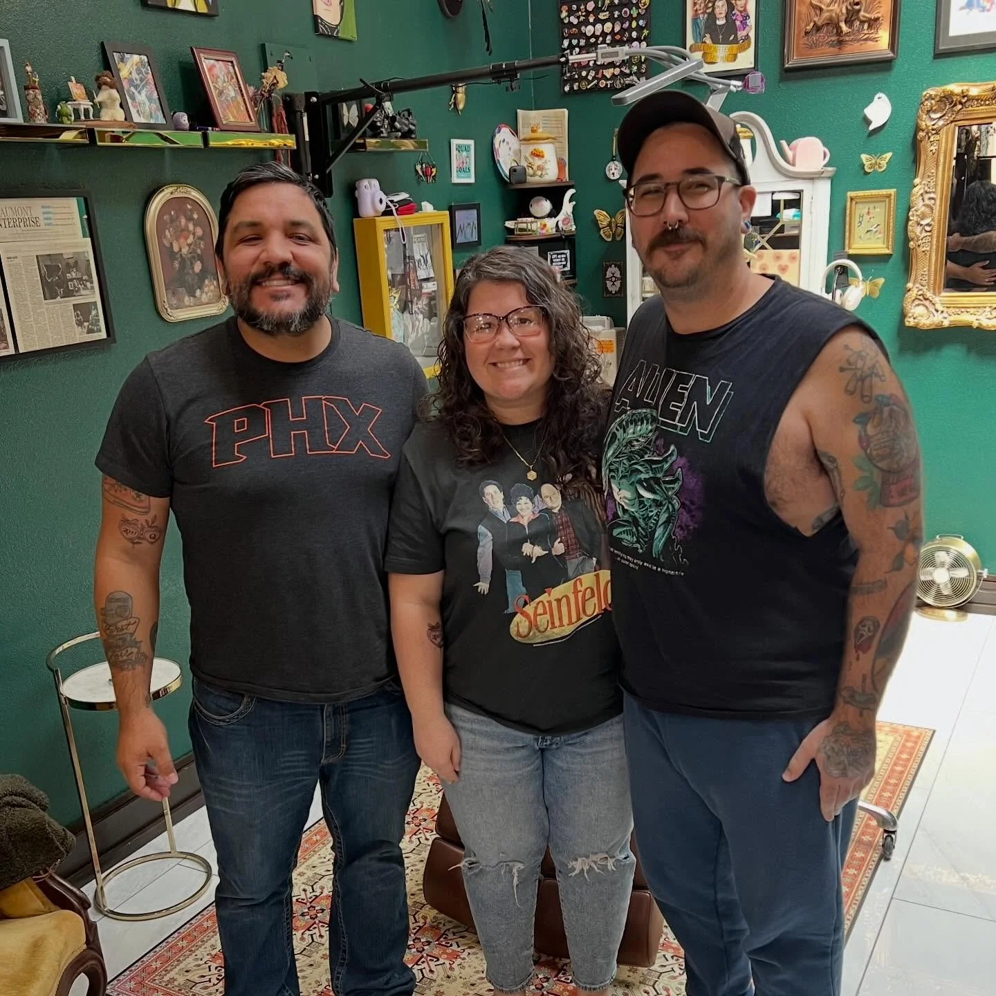 I&rsquo;ve known these two for a long time now and I had the honor of giving them not only matching tattoos for their 15th anniversary, but also it was Sarah&rsquo;s very first tattoo! Thank you guys so much for trusting me and coming to me for these