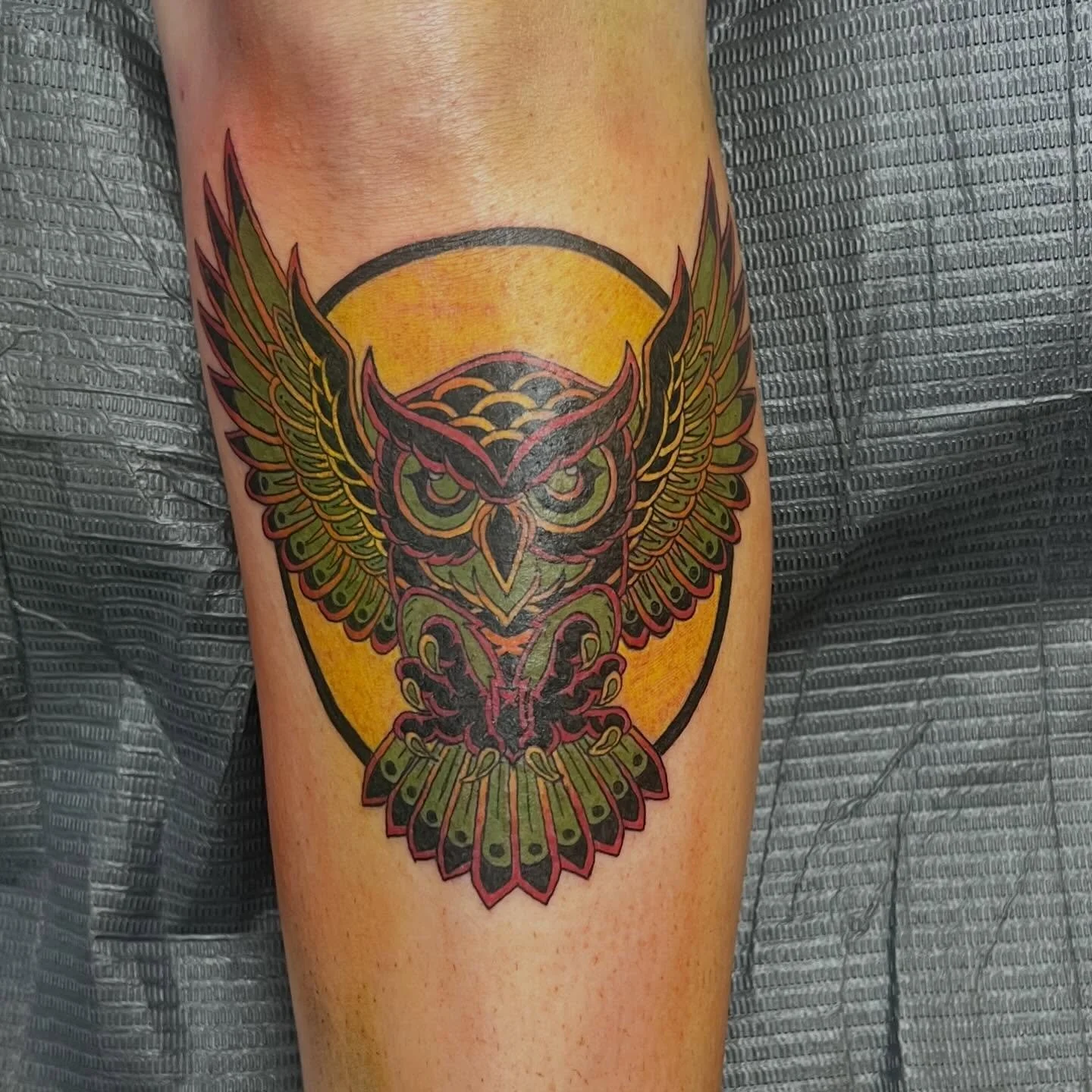 Hoot hoot! 🦉 

Morgan came by the other day and snagged my owl! Thank you so much for the trust! I love how it turned out! Can&rsquo;t wait for our next tattoo project 😊

Wanting to book or have questions? Text me at +14096596509 and let&rsquo;s do