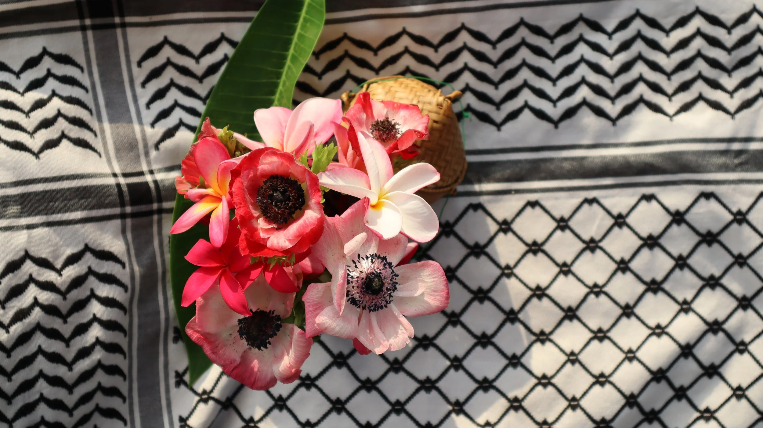 The finished product, with some pretty flowers in the shot, but because it's nice to see.