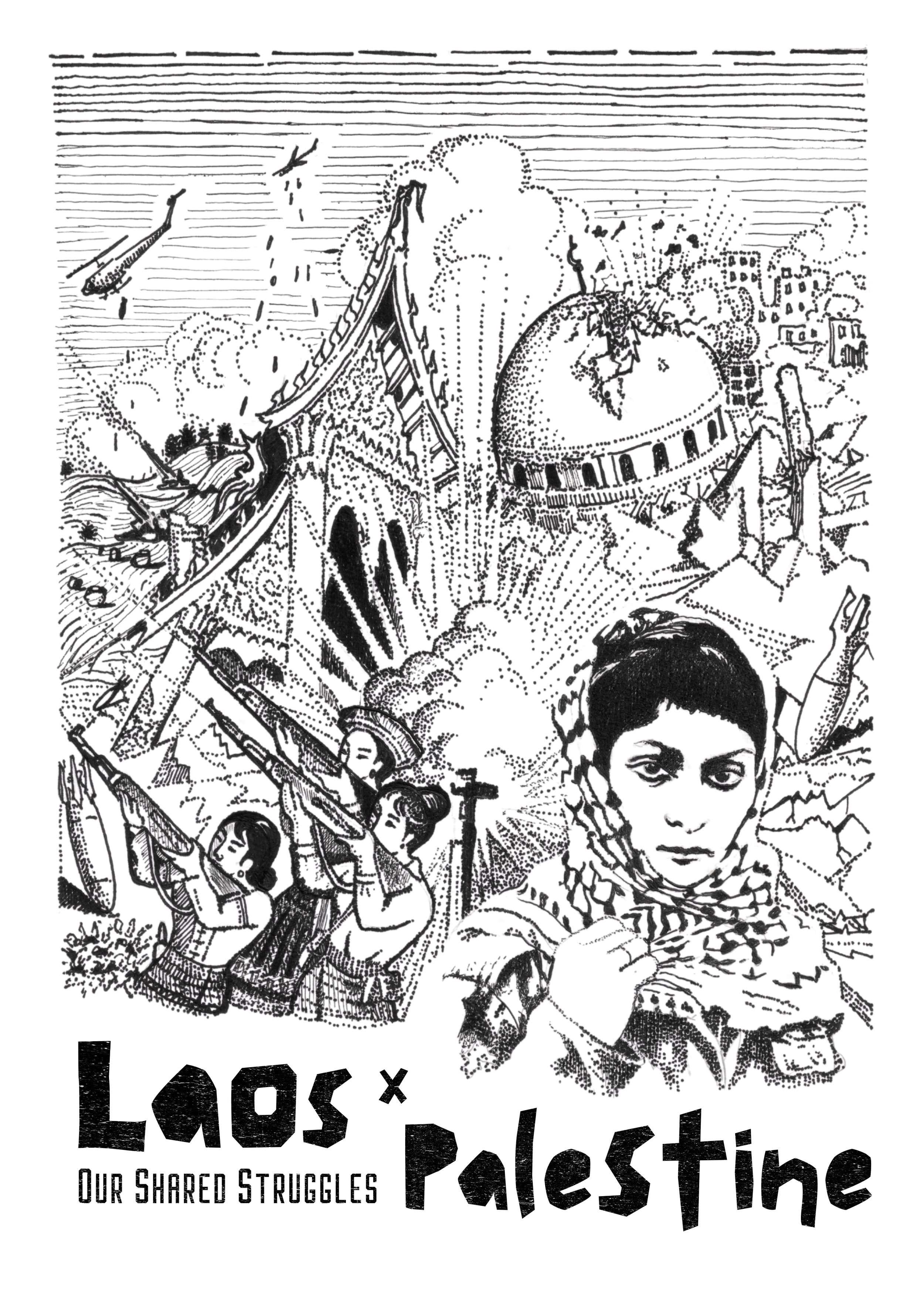 A3 Laos x Palestine Risoprint