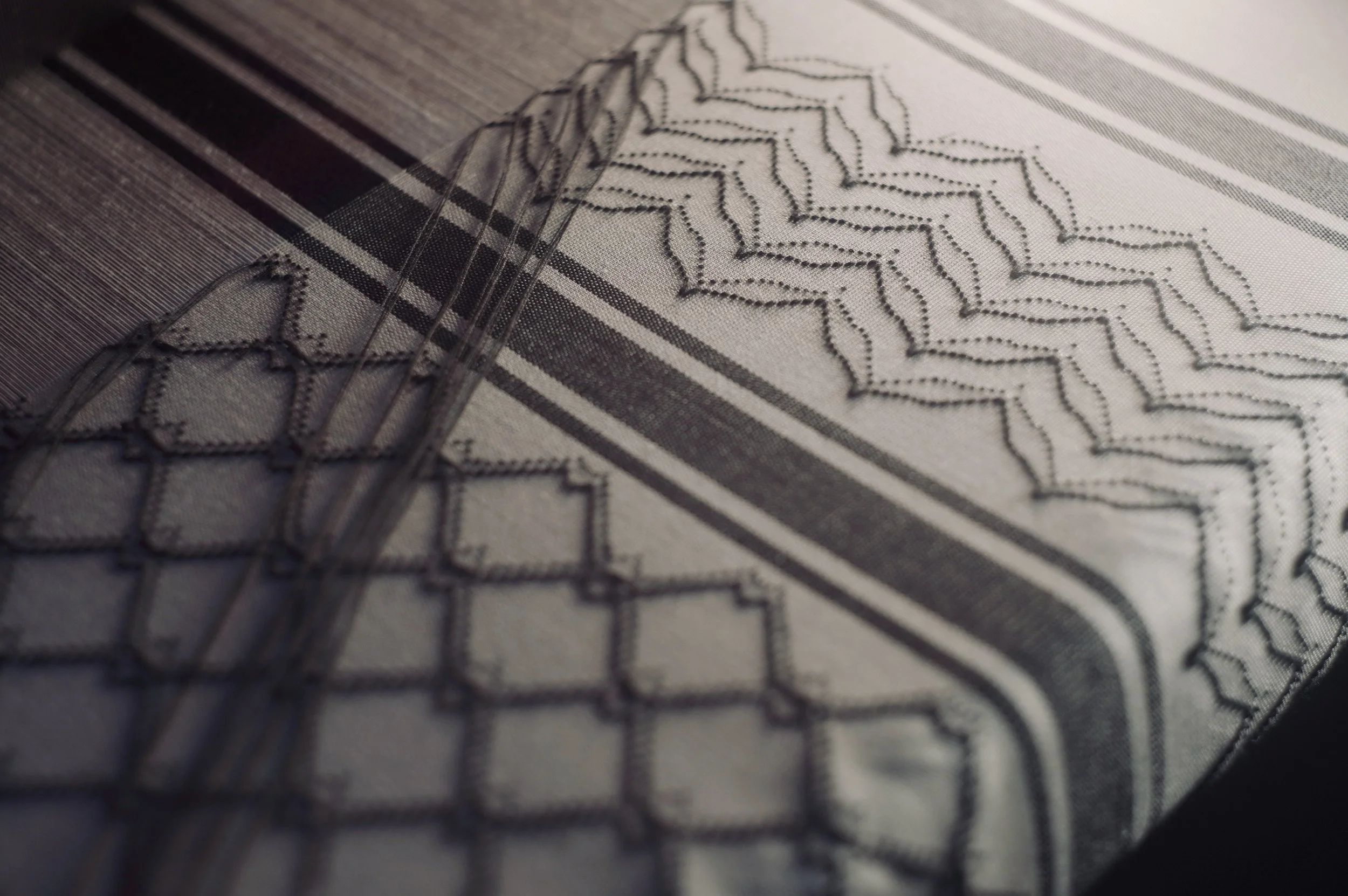 Silk Keffiyeh Pa Bieng Scarf