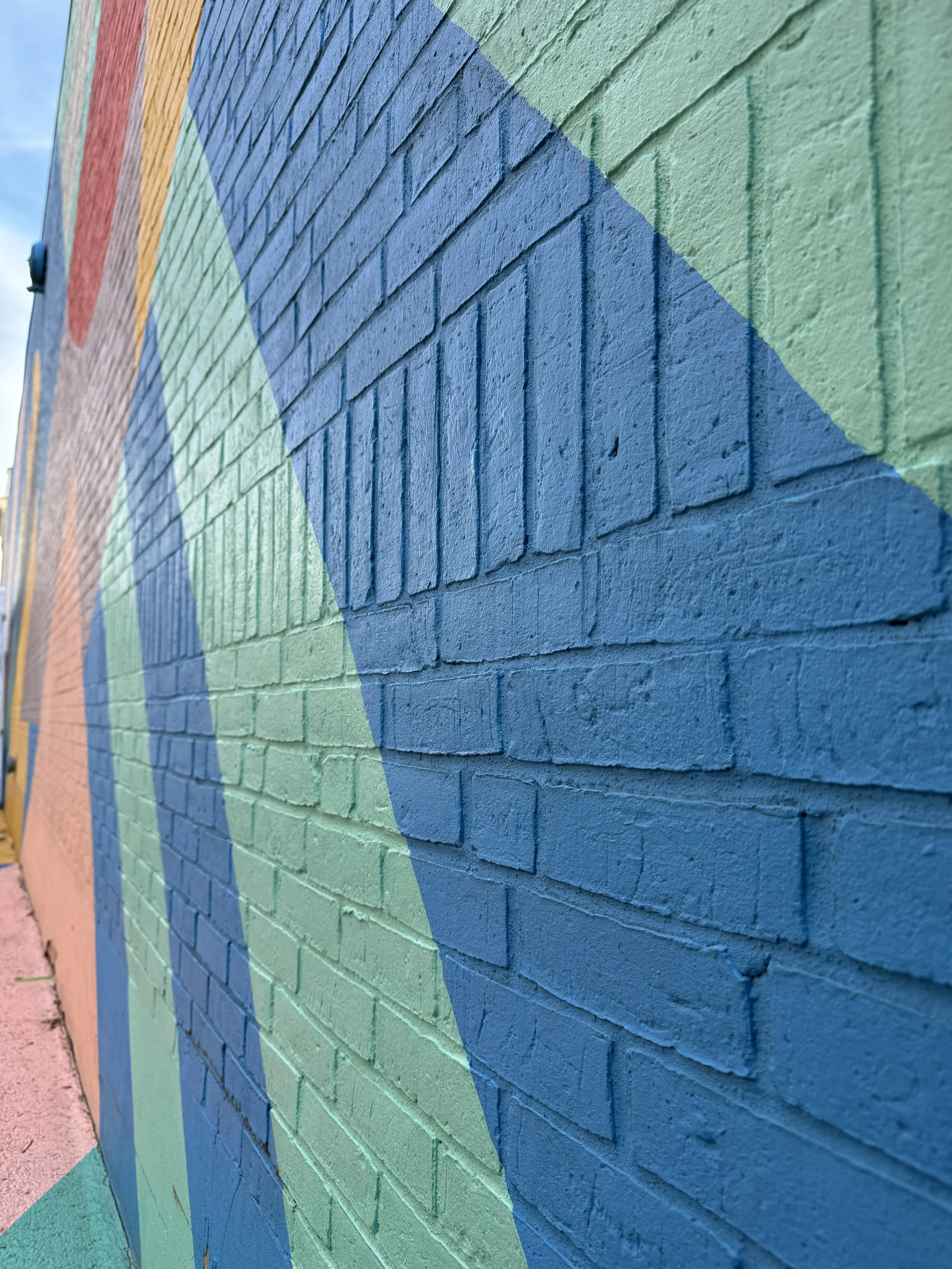 A beautiful view and angle of one of the many Murals in downtown Rockland, Maine