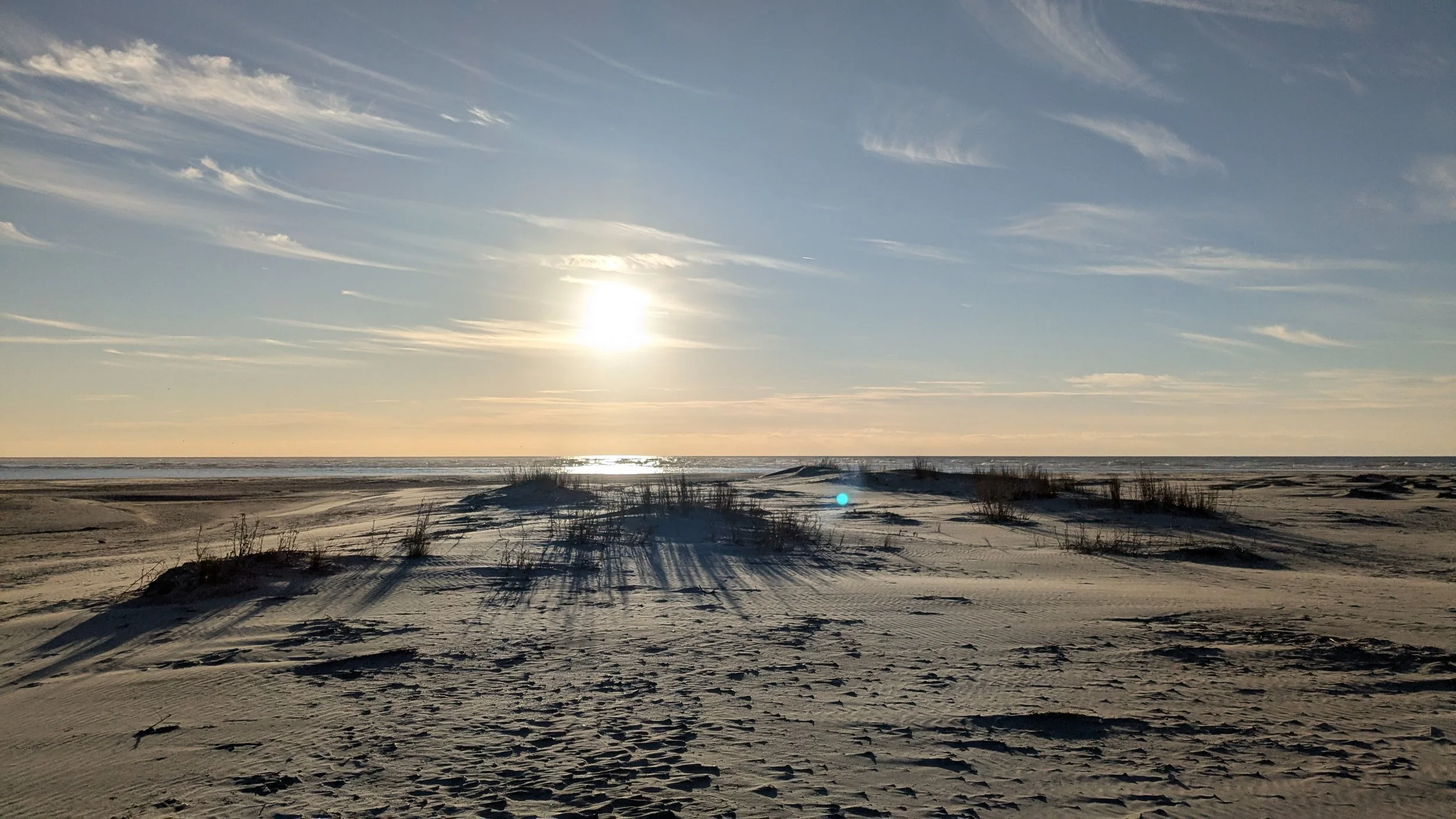 Sunrise view from the dunes on The Point at Cherry Grove.
