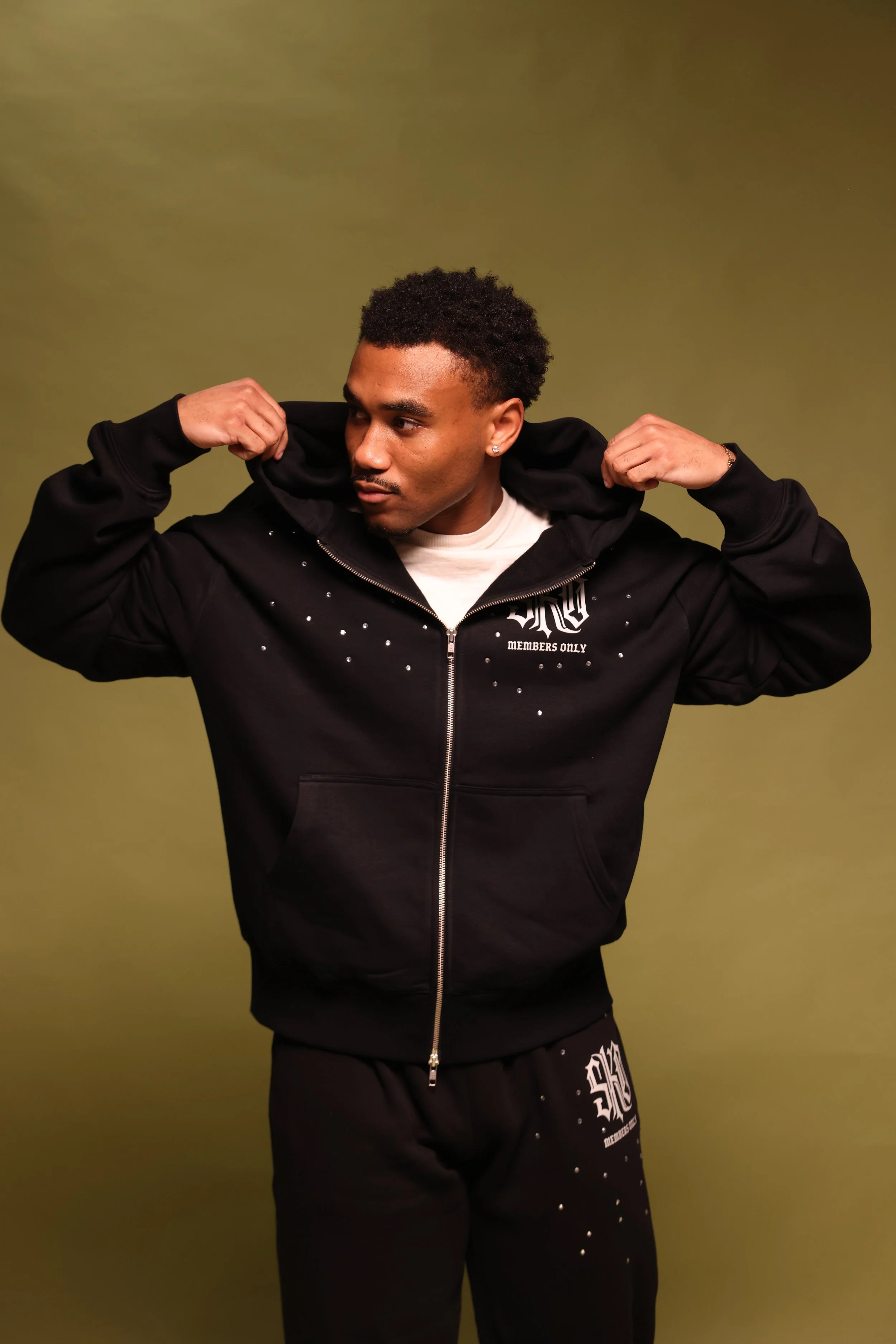 Members Only Rhinestone Sweatsuit