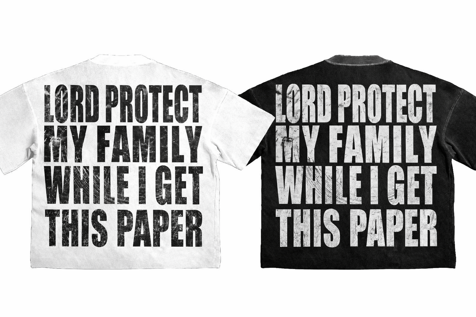 "Protect My Family" Oversized Cropped Tee