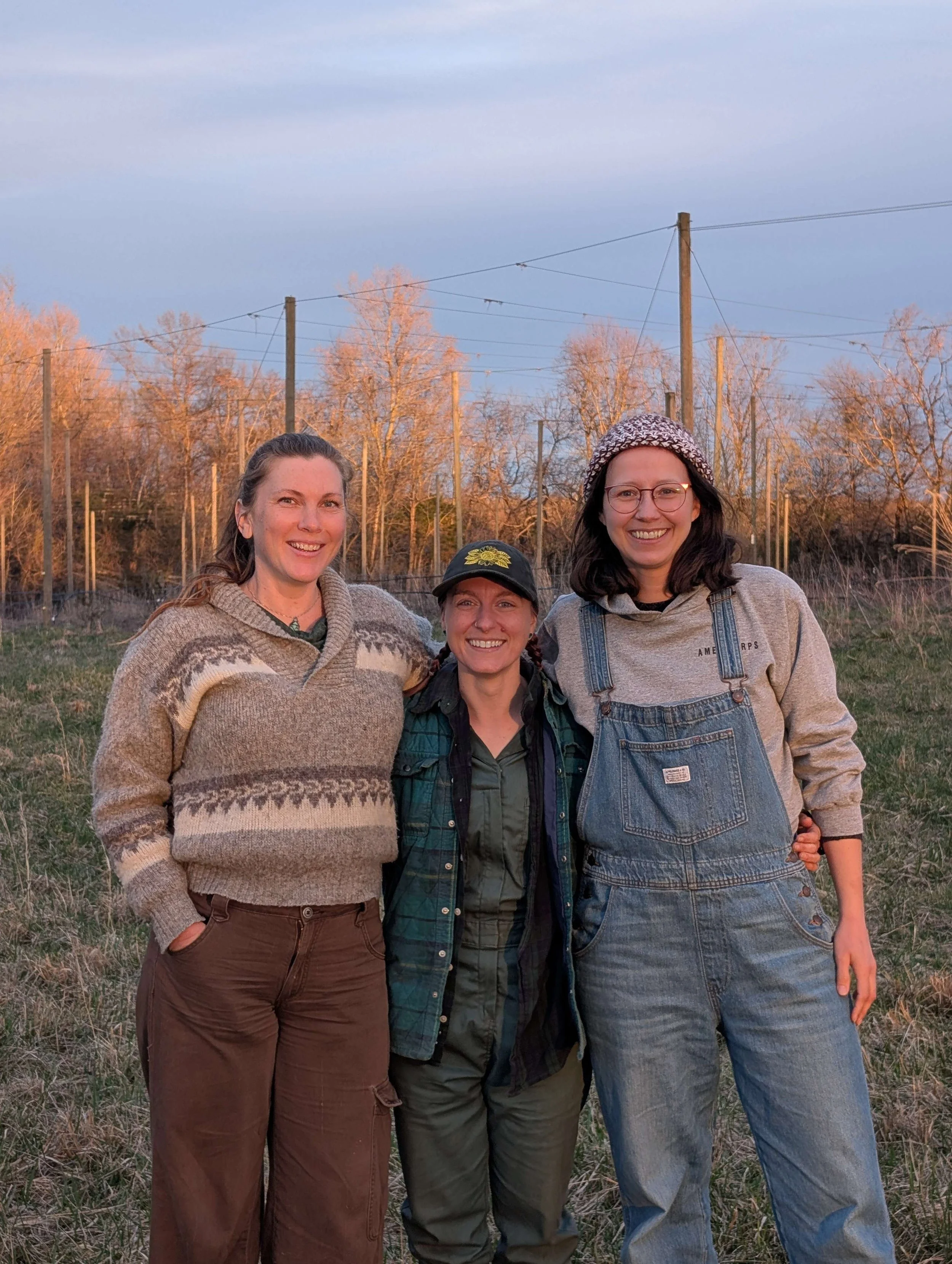 Farmers Marykate, Lindsey and Becky