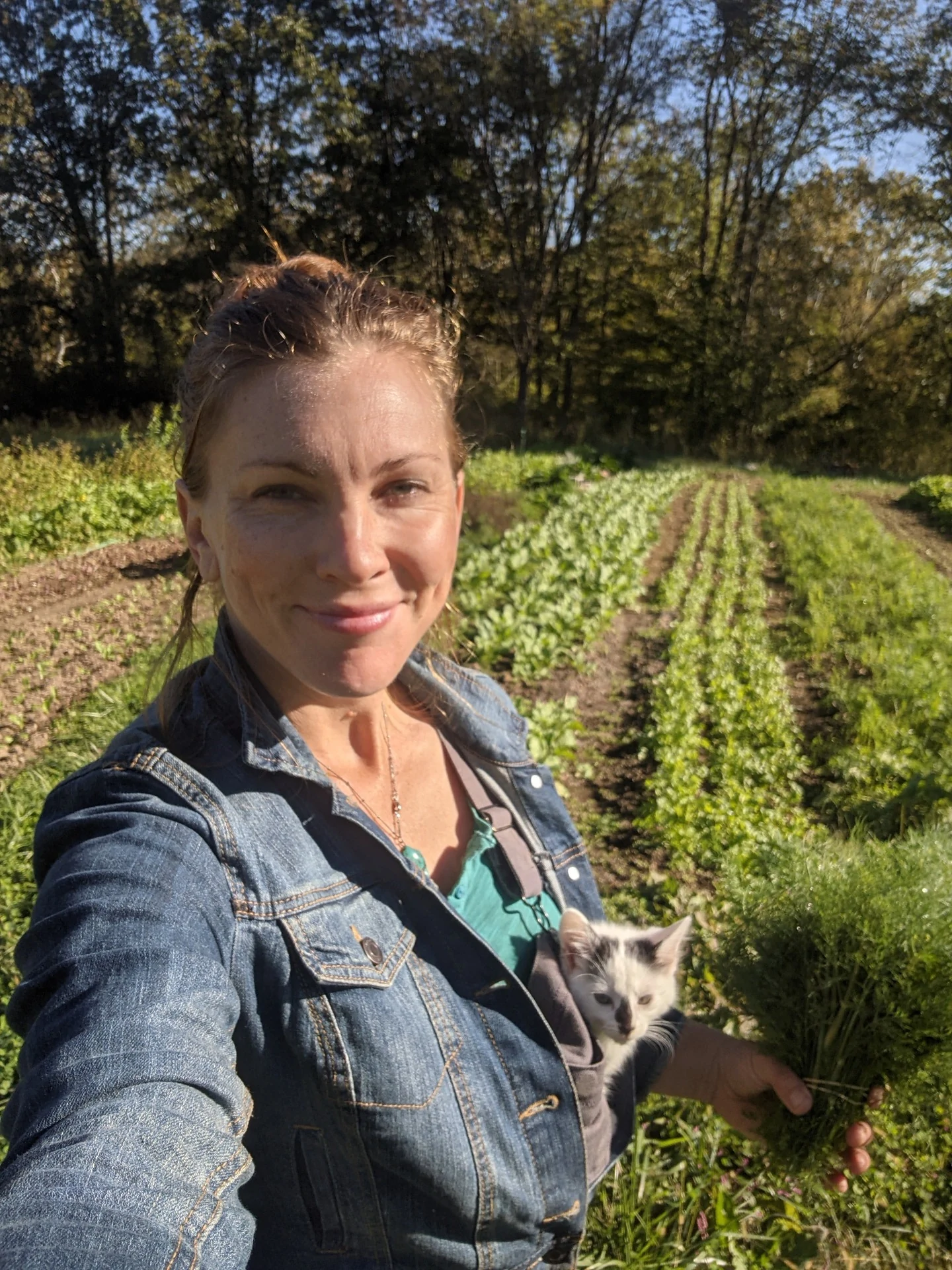 Marykate in the field