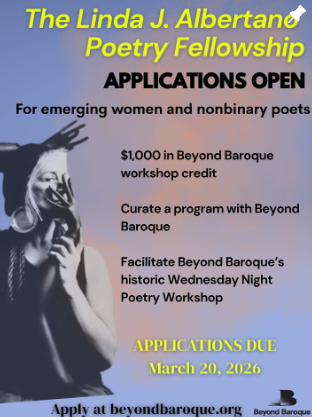The 2026 Linda J. Albertano Poetry Fellowship Reading &amp; Celebration