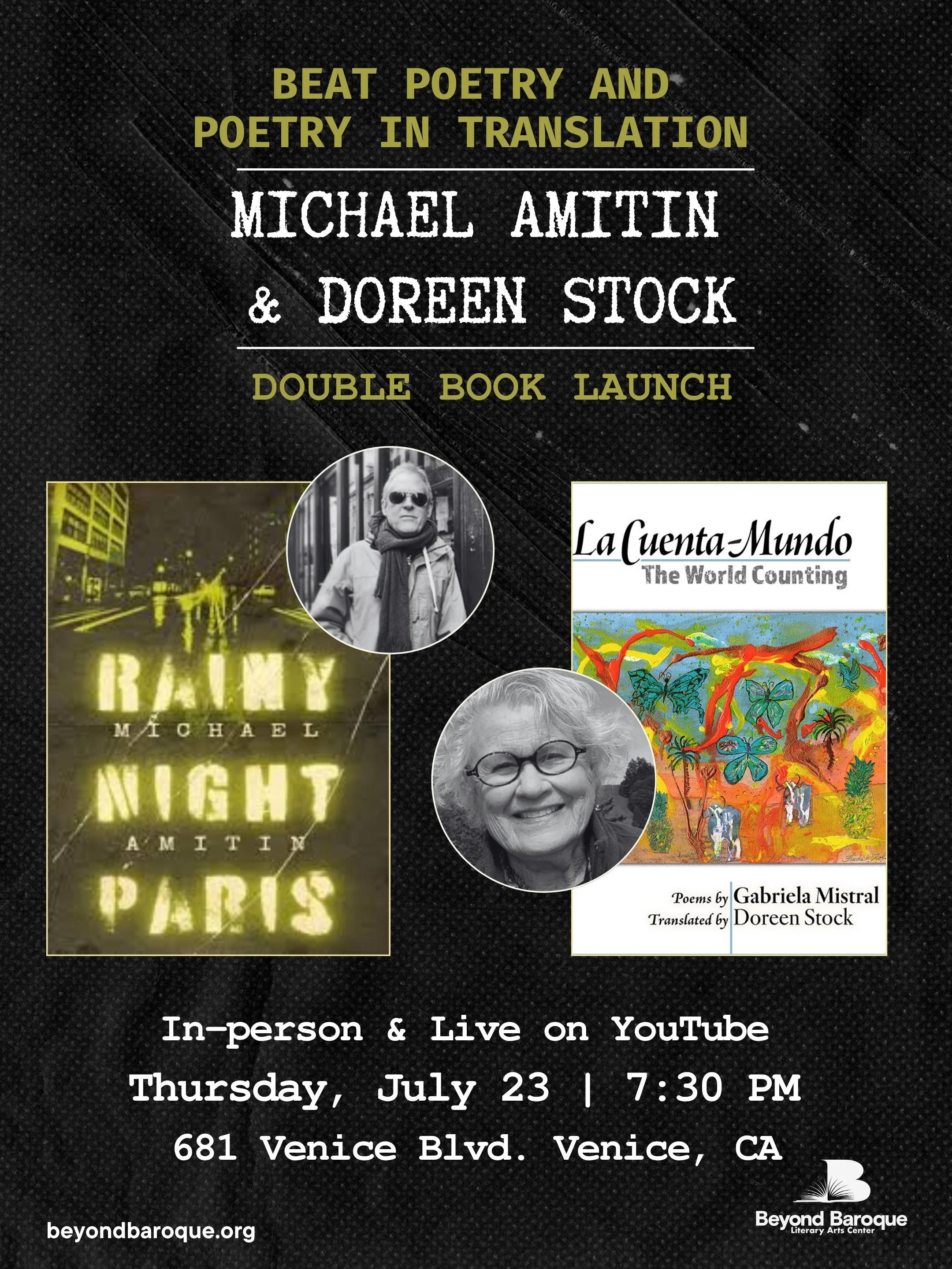 Beat Poetry &amp; Poetry in Translation: Michael Amitin &amp; Doreen Stock