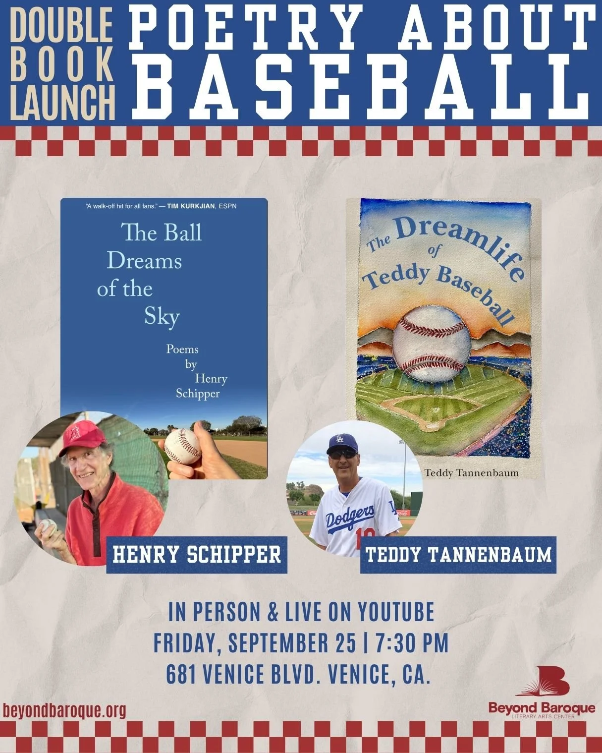 Poetry &amp; Baseball: Henry Schipper &amp; Teddy Tannenbaum