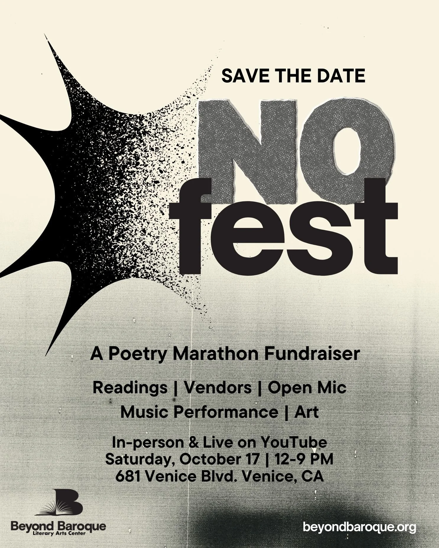 No Fest: Poetry Marathon Fundraiser