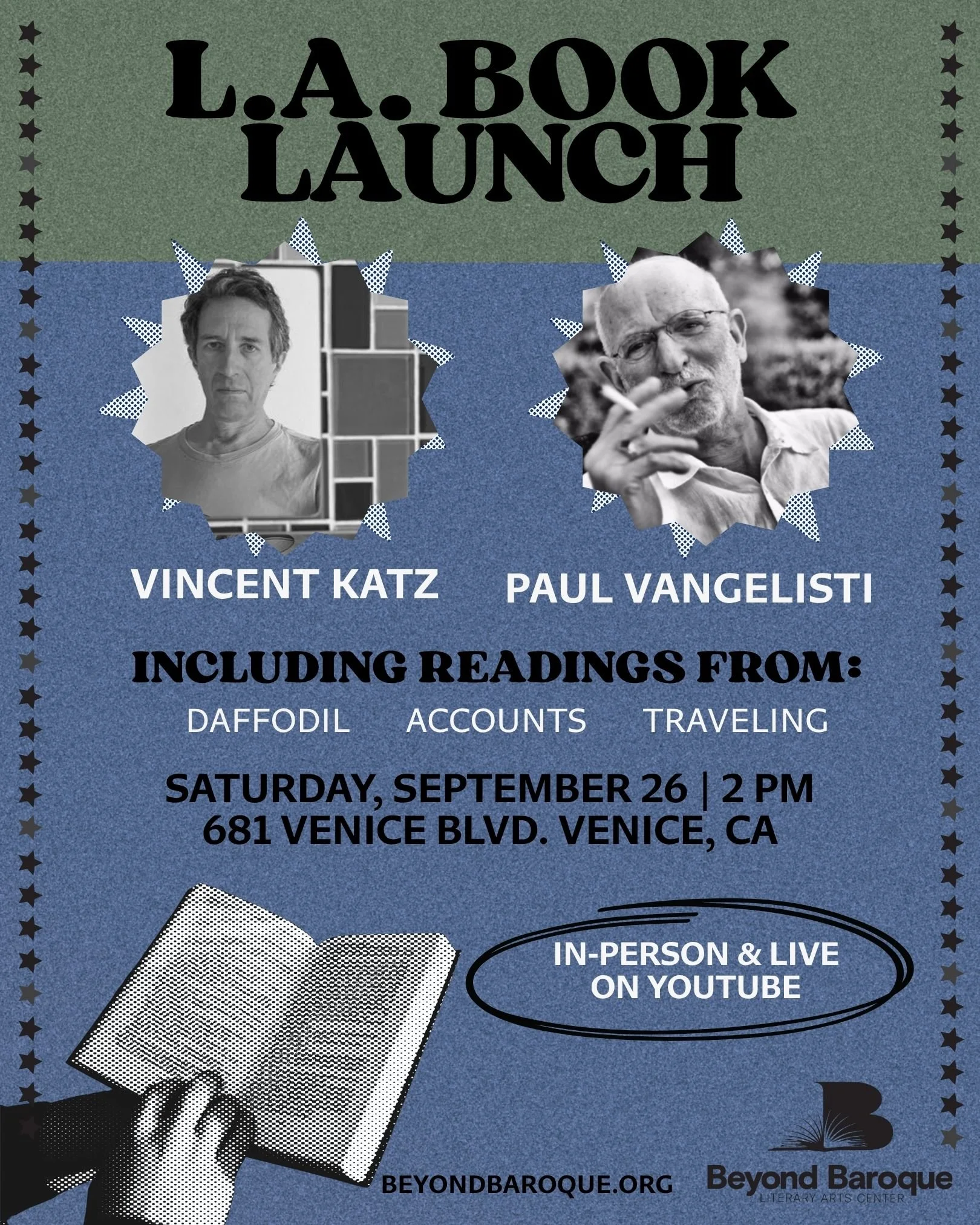 L.A. Book&nbsp;Launch: Paul Vangelisti &amp; Vincent Katz
