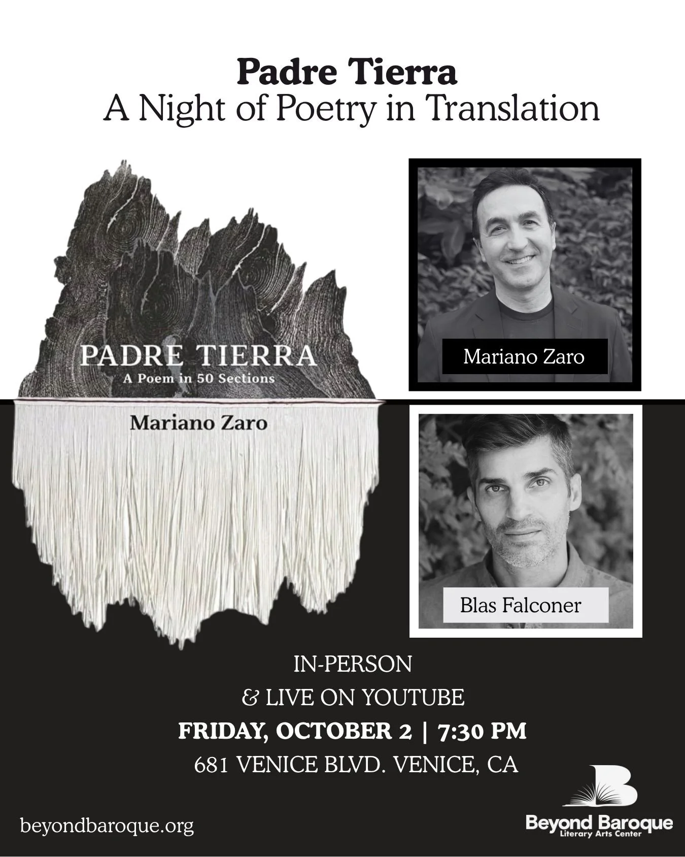 Mariano Zaro and Blas Falconer, A Night of Poetry in Translation