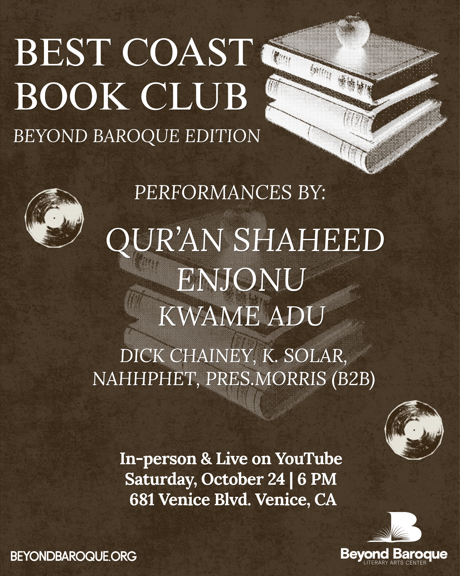 Best Coast Book Club: Qur'an Shaheed, Enjonu, nahhphet + more