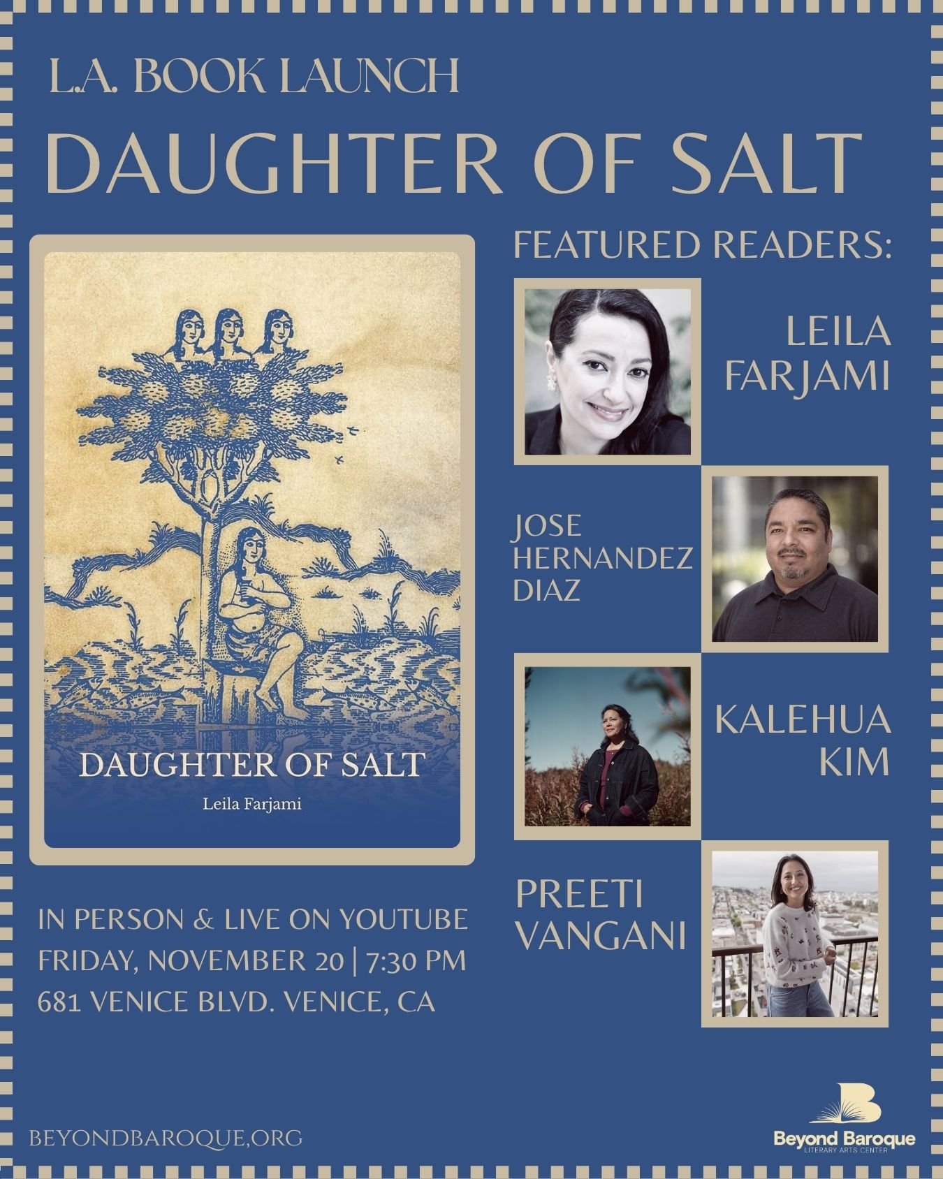 L.A. Book Launch: Daughter of Salt by Leila Farjami&nbsp;