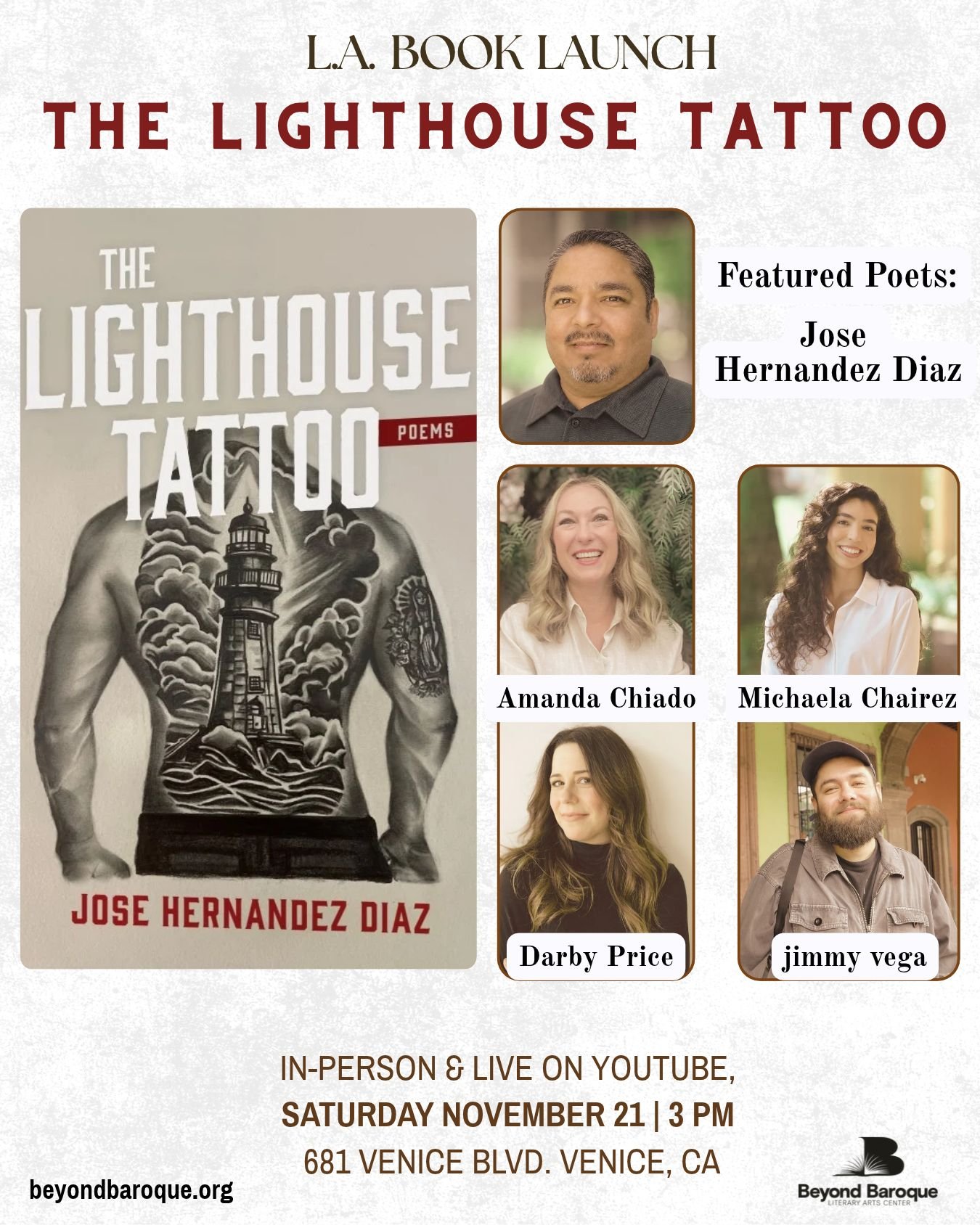 L.A. Book Launch: The Lighthouse Tattoo by Jose Hernandez Diaz&nbsp;