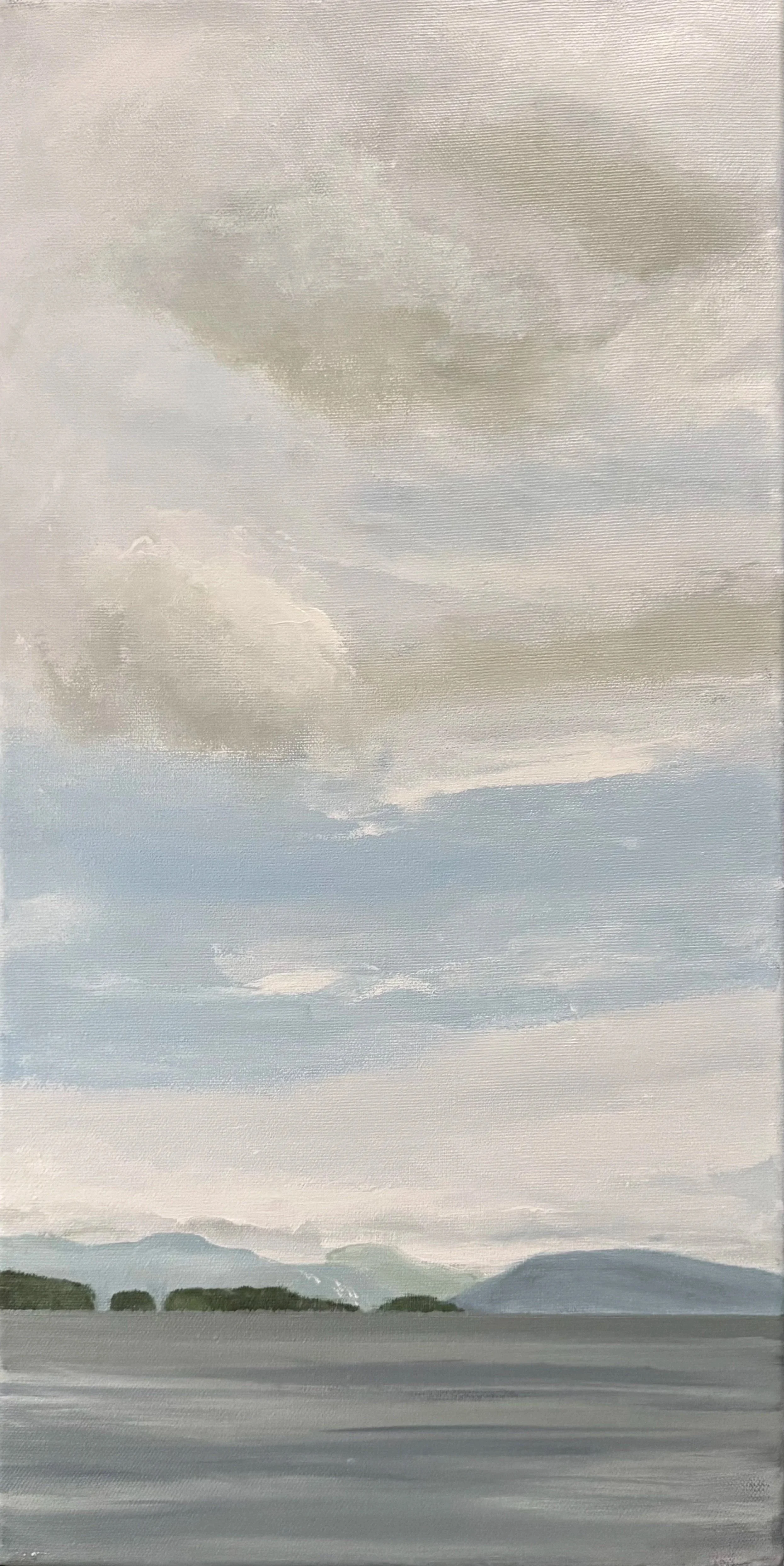 February at Yellow Point, Vancouver Island 
Acrylic on canvas 
10” x 20"