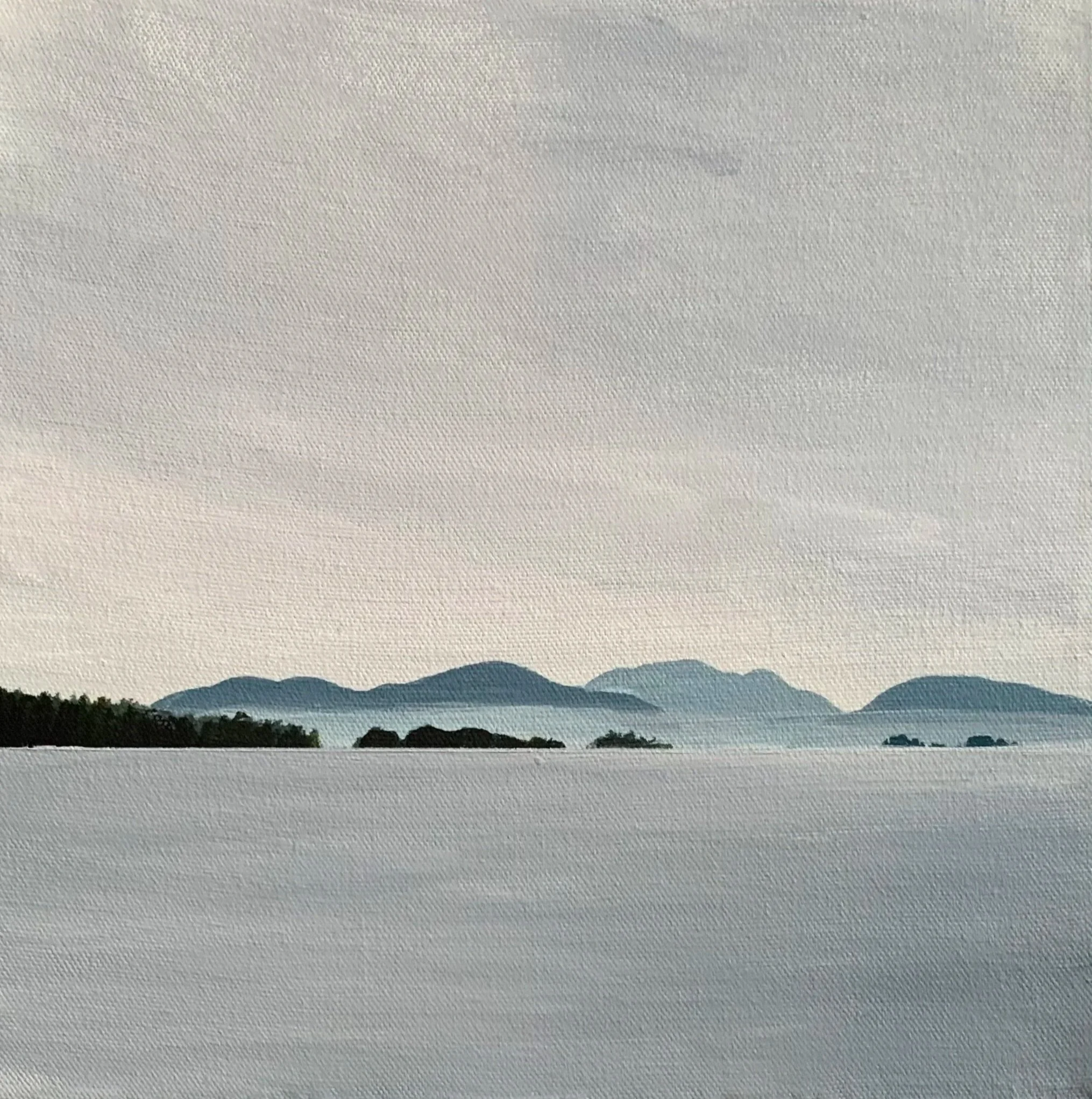 Views from Yellow Point, Vancouver Island II 
Acrylic on canvas 
12” x 12"