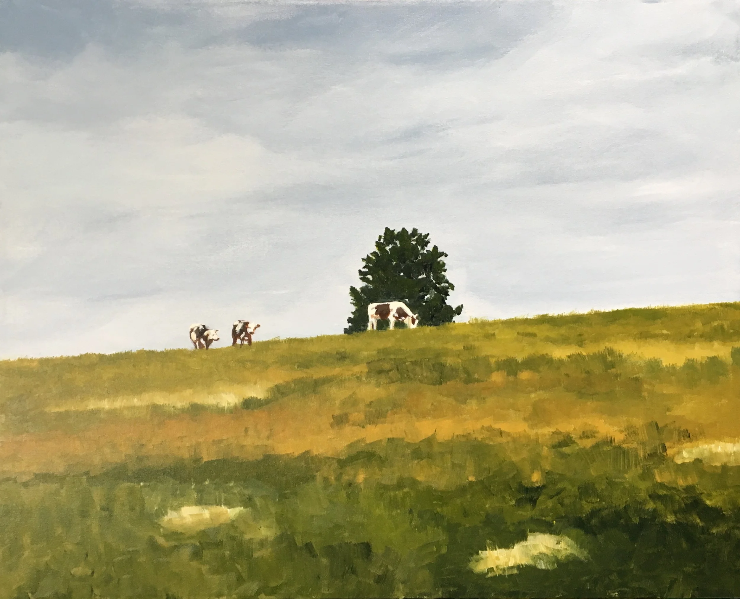 Country Walk near Eymet 
Acryic on canvas 
24” x 30"