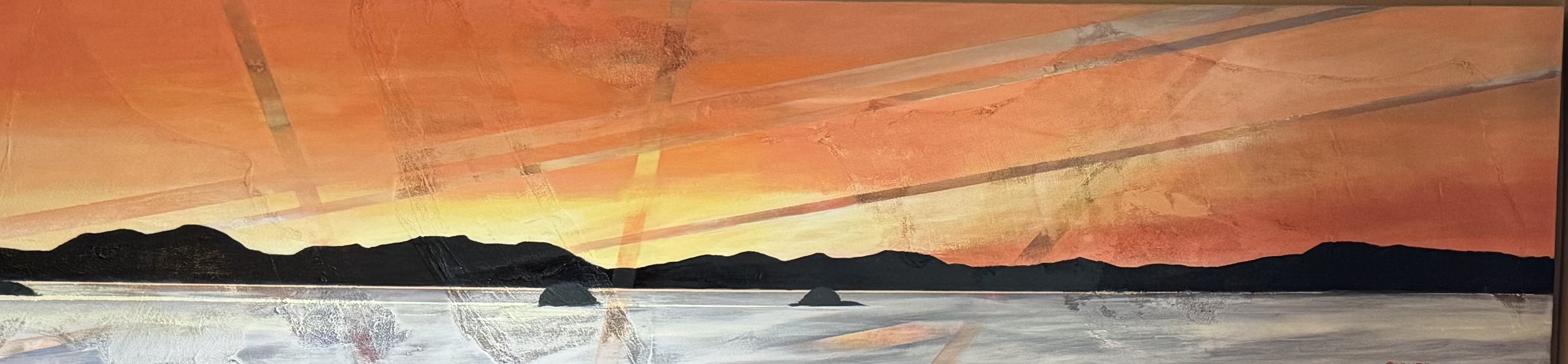 Salish Seae 
Mixed Media on Canvas 
18” x 72” 