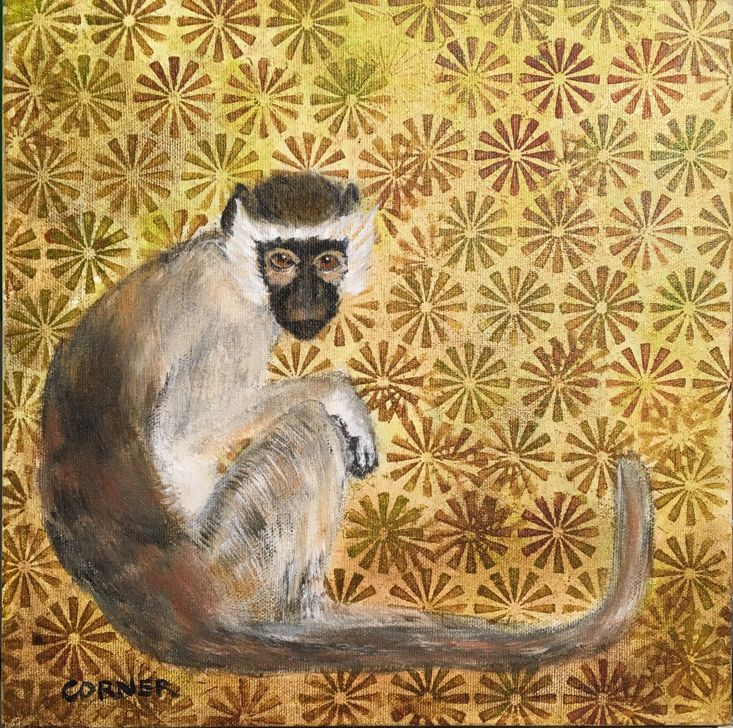 Charley’s Monkey 
Acrylic on canvas 
12” x 12"