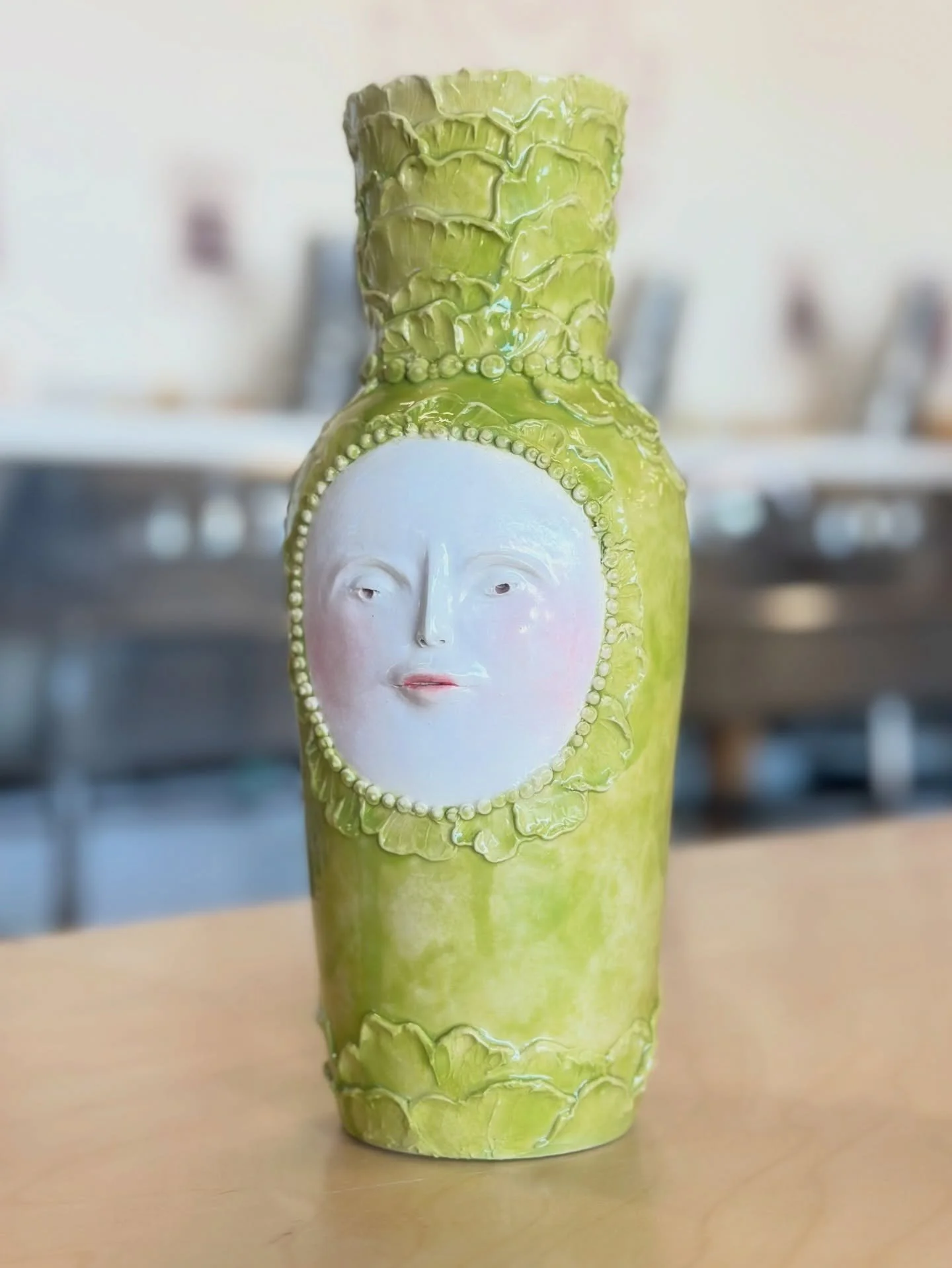 very excited about these cabbageware meets porcelain doll-inspired forms ive been working on recently!