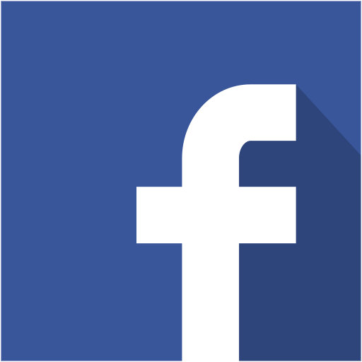 Facebook logo with white 'f' on blue square background