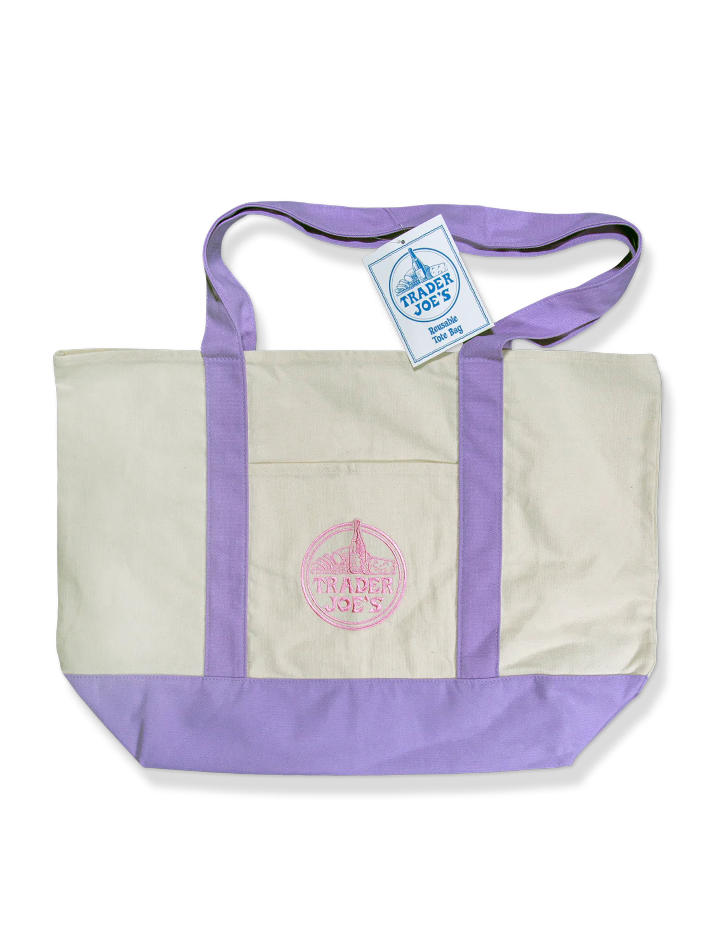lavendar trader joes tote.png