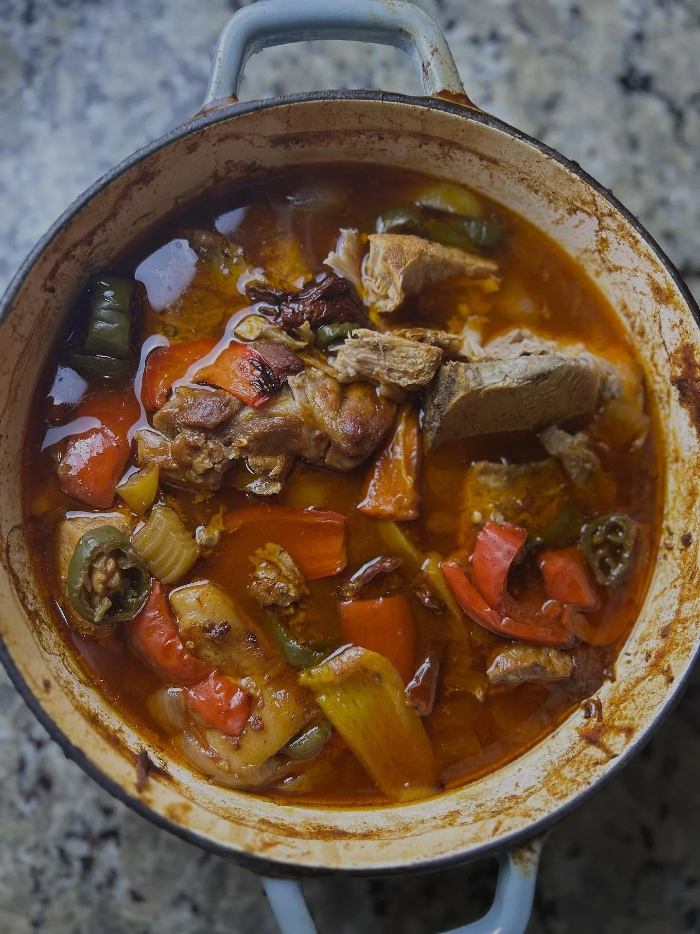 One pot baked pork carnitas