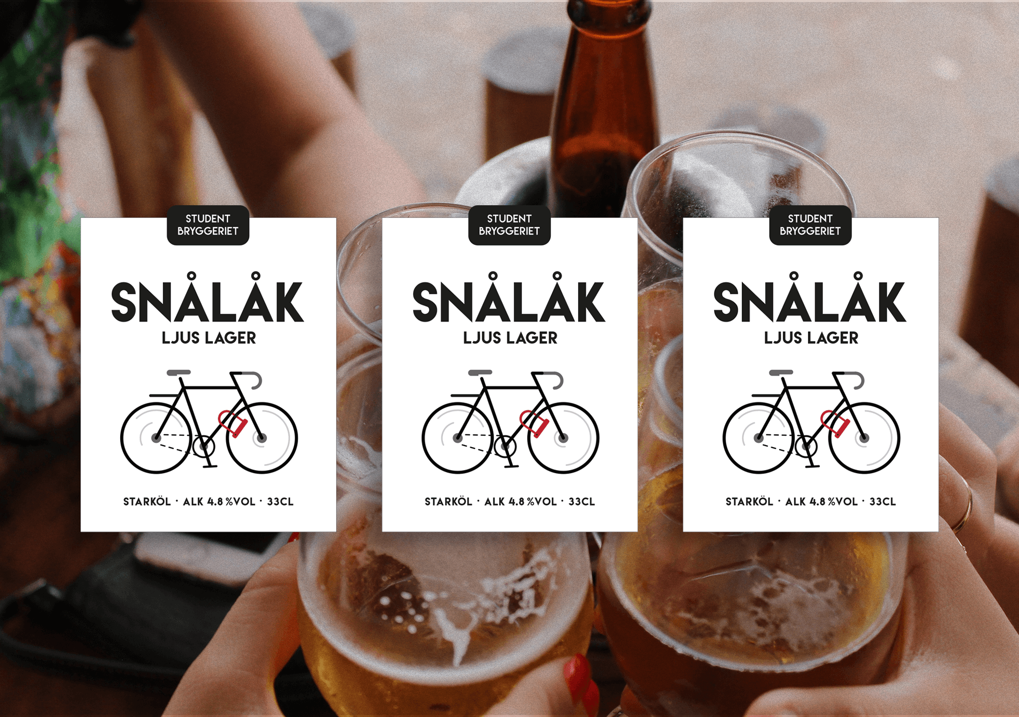 Snalak beer full label design