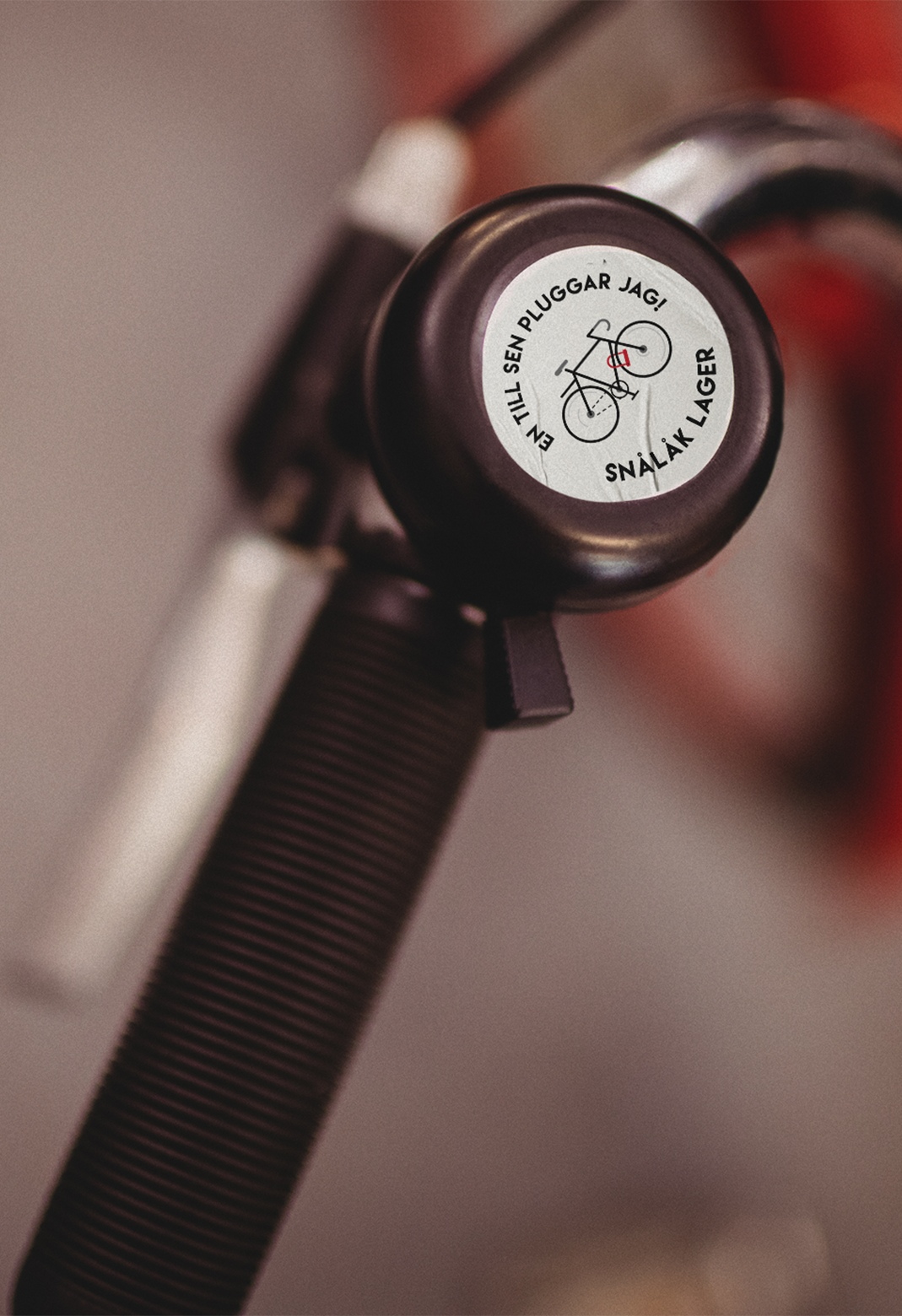 Snalak brand illustration detail, bicycle bell element