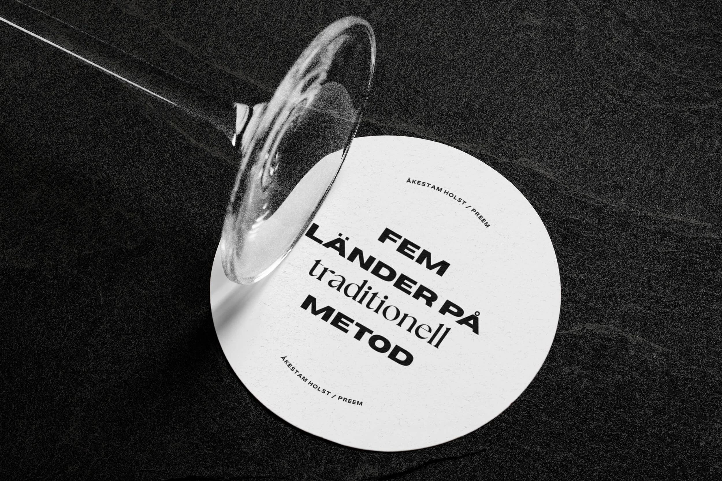 Wine tasting coaster