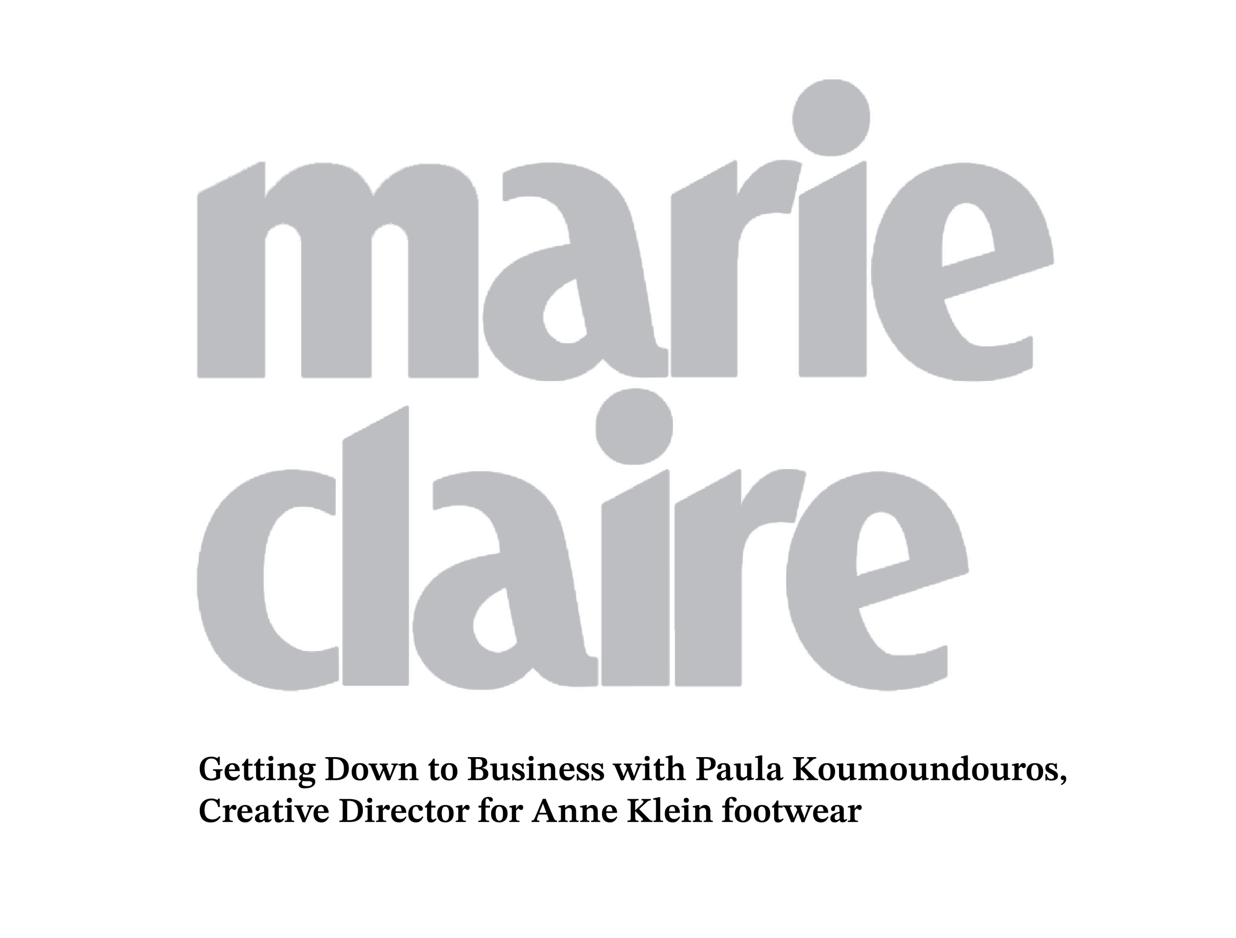 MarieClaire Interview