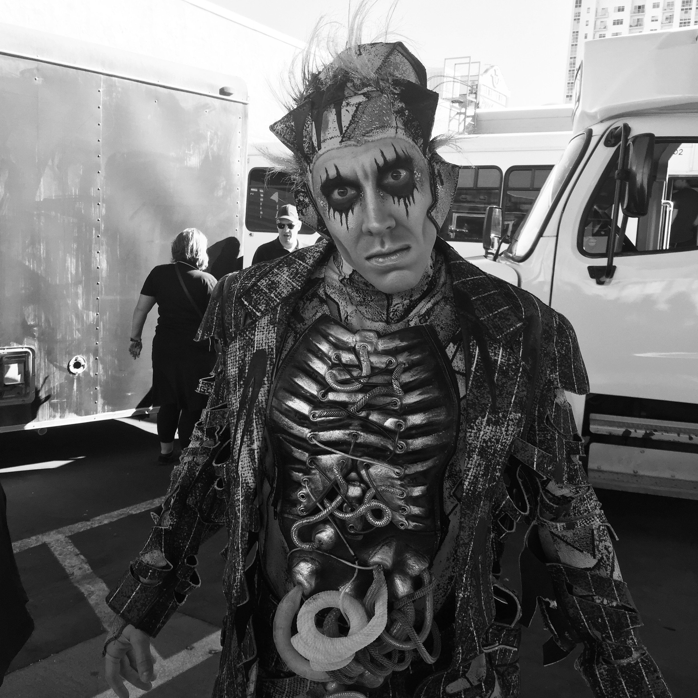 "Josh Spencer Performing Cyr wheel at Life is Beautiful Festival in MJ One Thriller Costume"