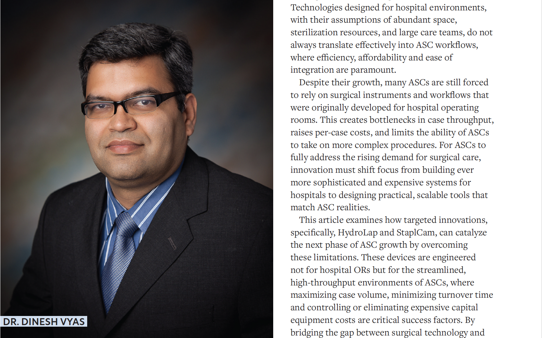 HydroLap Featured in Surgery Business