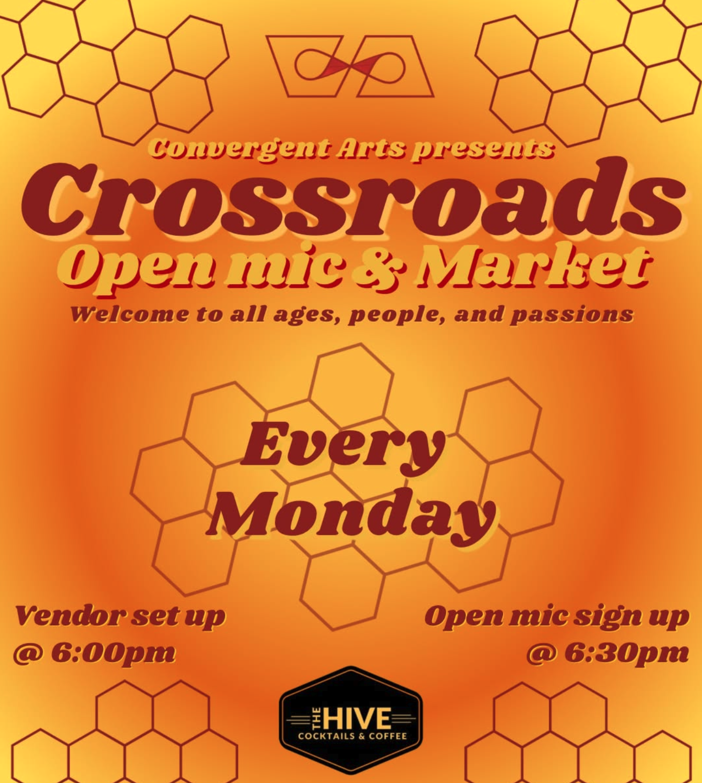 🎤🎨 CROSSROADS OPEN MIC &amp; MARKET