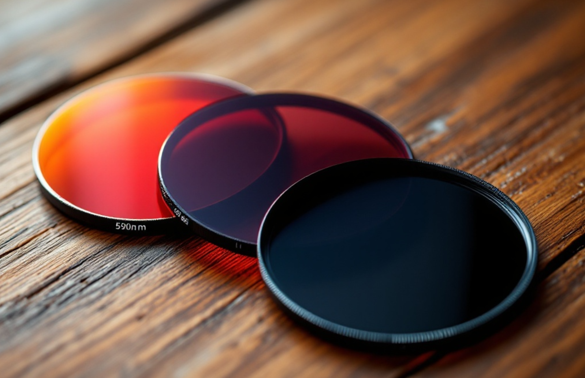 590, 665 & 850 nm infrared filters